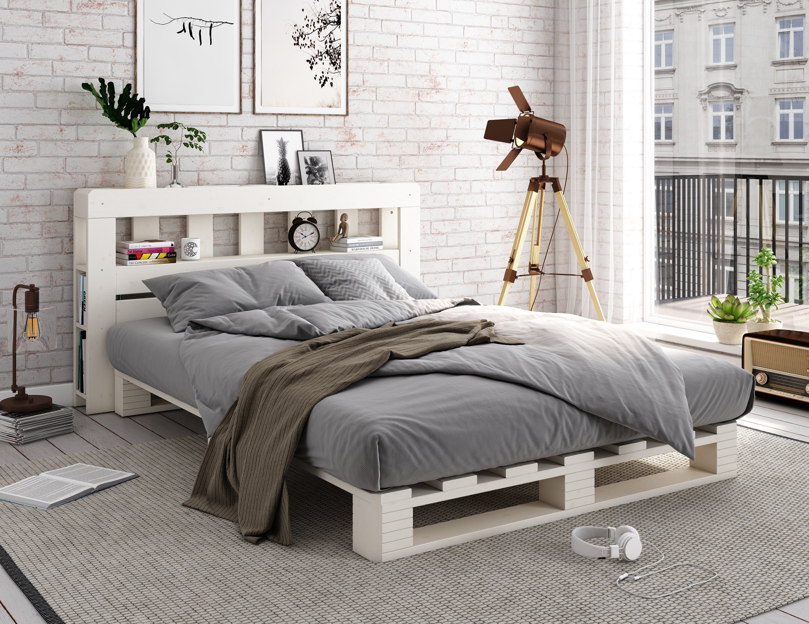 Home affaire Kopfteil ""ALASCO Zoll", für Palettenbett Alasco, aus Massivho günstig online kaufen