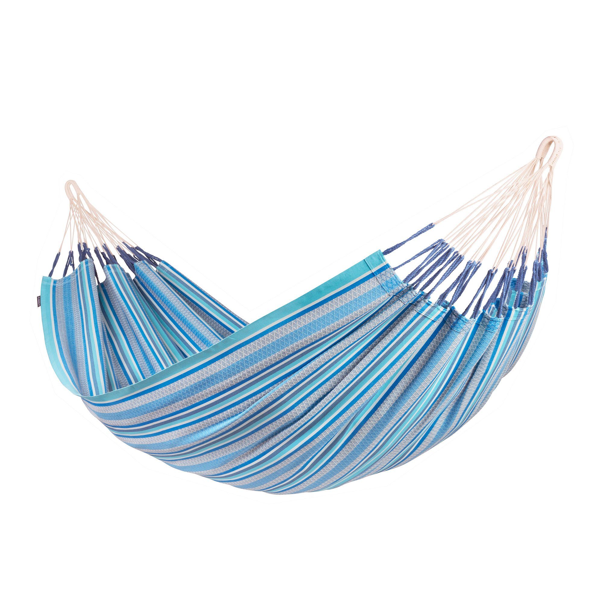 La Siesta Hängematte Doppel Hängematte Modesta Azure von La Siesta Bio Baumwolle, Hochwertige Qualität