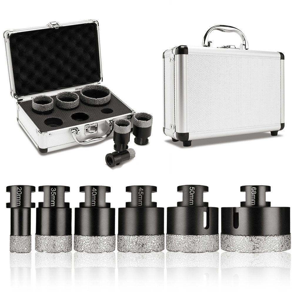 POPOLIC Fliesenbohrer Diamant Fliesenbohrkrone Set für Fliesen/Glasbohrer/F günstig online kaufen