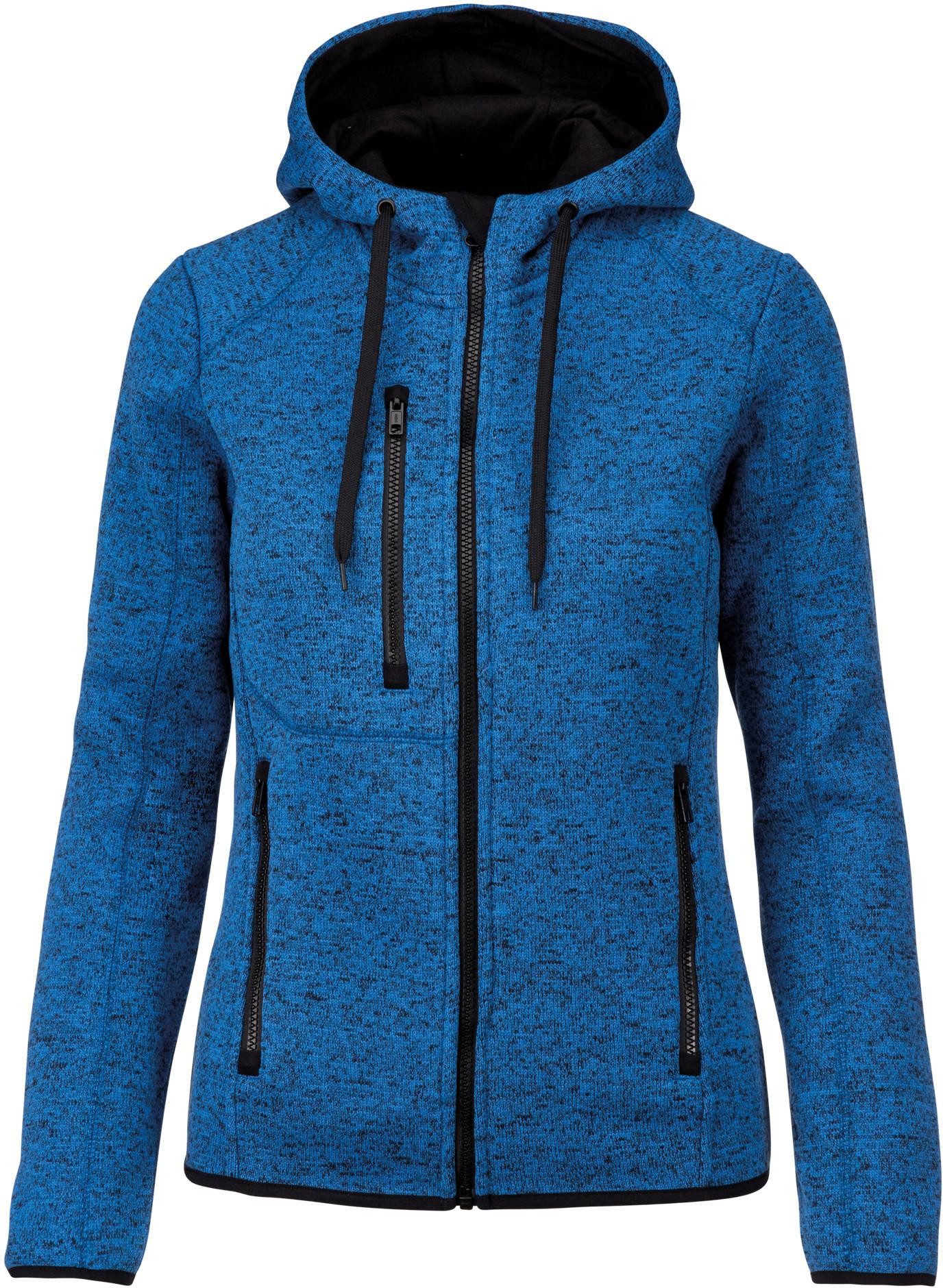 Kapuzensweatjacke Damen-Hoodie aus Chiné