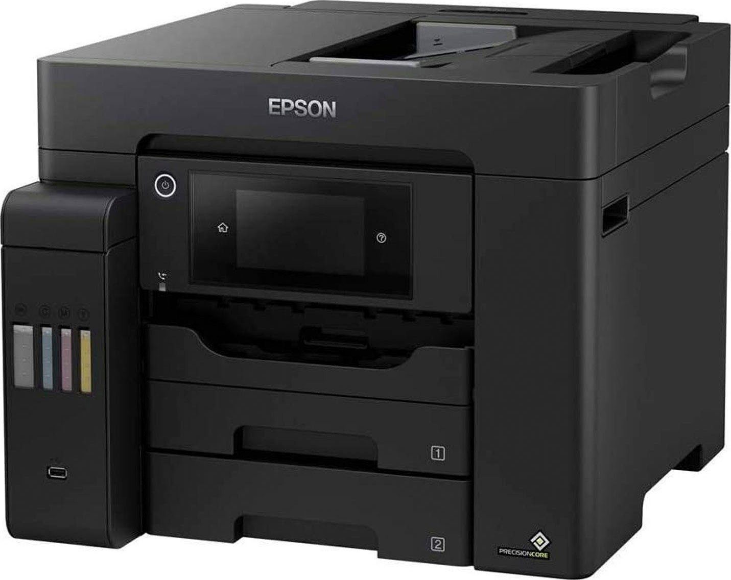 EcoTank Tintenstrahldrucker, Wi-Fi Epson Direct) ET-5850 (WLAN (Wi-Fi),