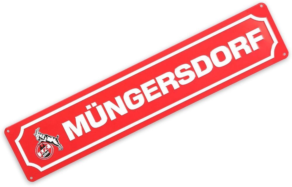 1. FC Köln Dekoobjekt Blechstraßenschild Müngersdorf