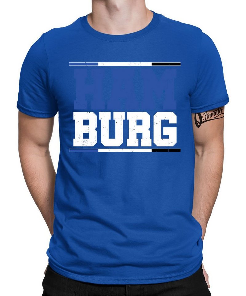 Quattro Formatee Kurzarmshirt Hamburg Herren T-Shirt (1-tlg)