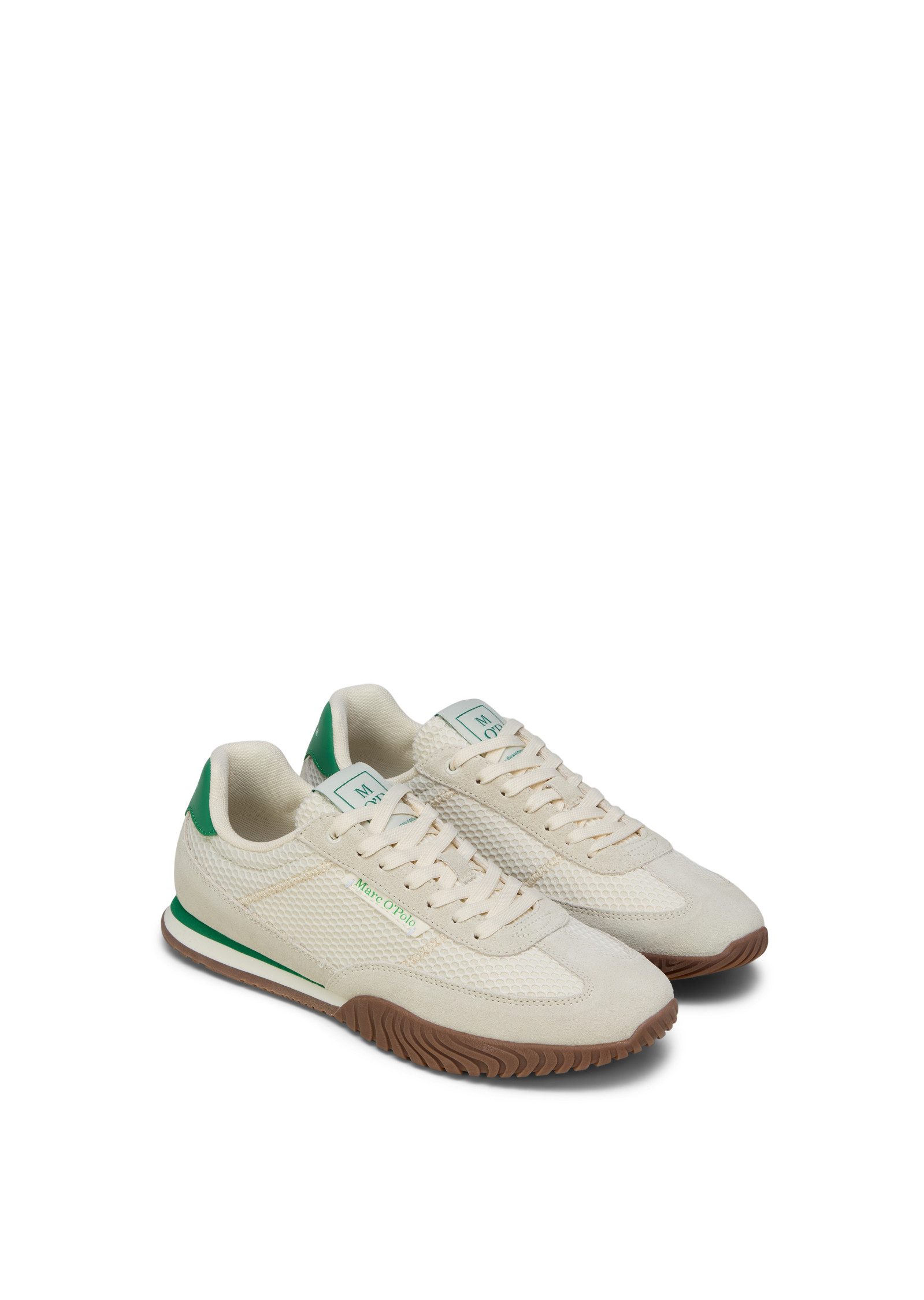 Marc O'Polo Gustaf Sneaker Schnürschuh, Halbschuh, Freizeitsneaker mit Kontrastbesatz