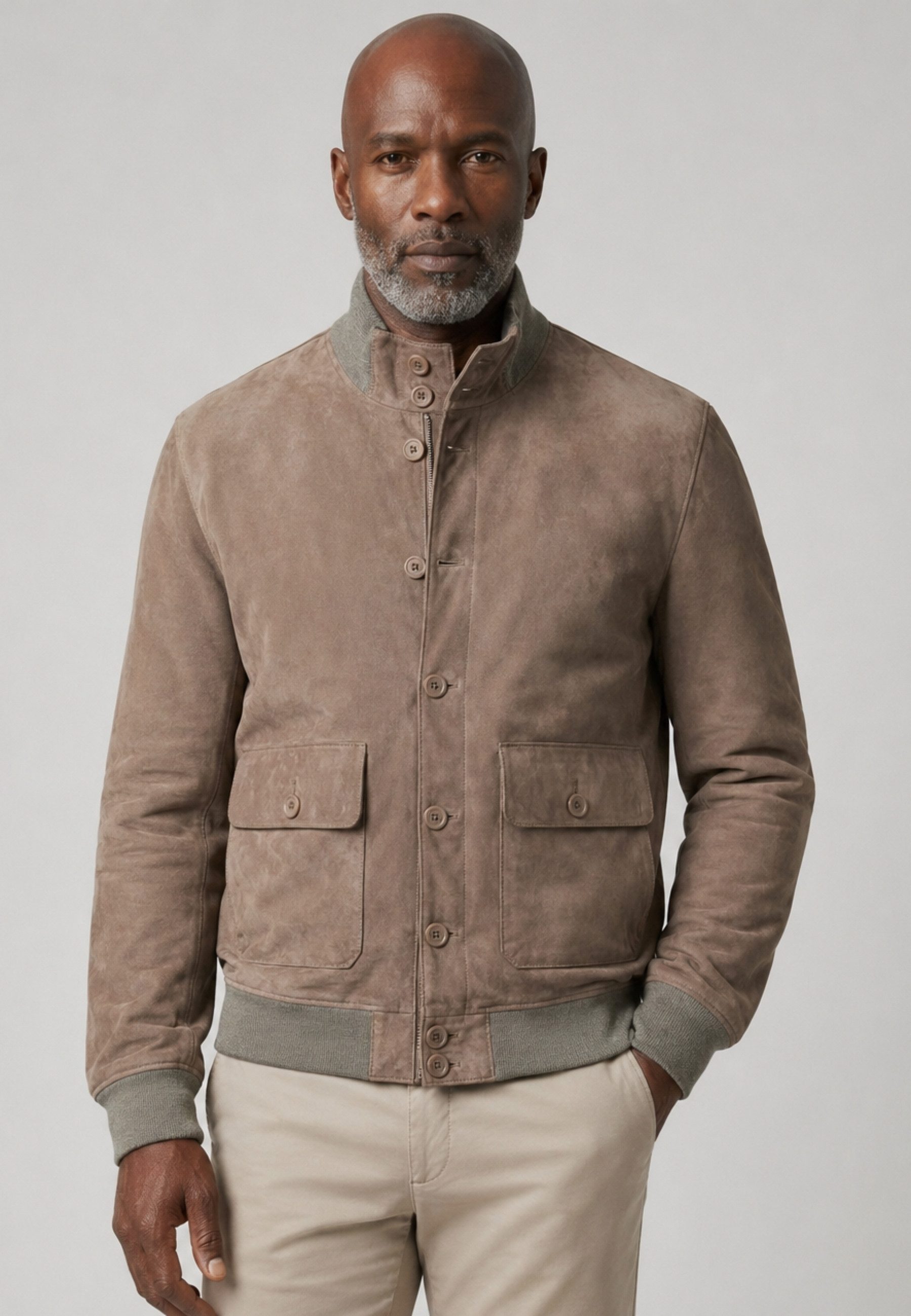 RICANO Lederjacke Antonio Handgefertigt aus echtem Leder