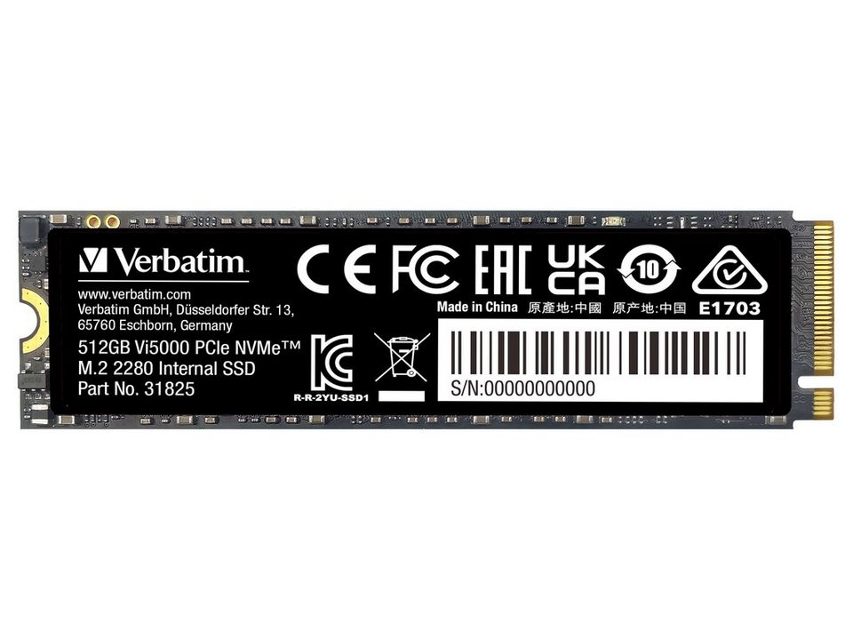 Verbatim VERBATIM M.2 SSD Vi5000 512GB interne SSD