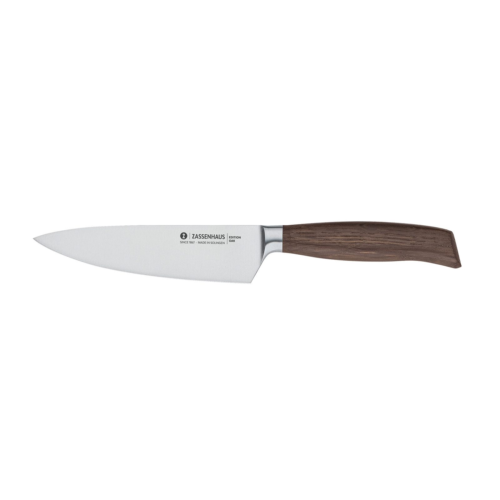 ZASSENHAUS Kochmesser Kochmesser 16 cm Edition OAK, Küchenmesser Holzgriff Solingen