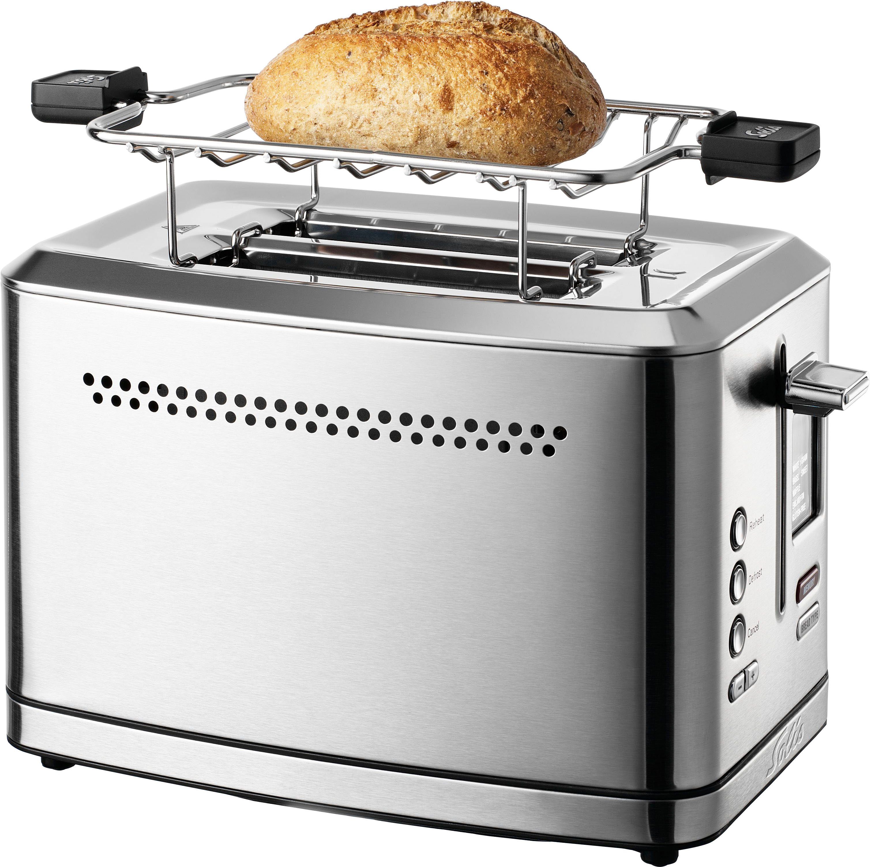 SOLIS OF SWITZERLAND Toaster Flex Toaster, 2 Schlitze, für 2 Scheiben, 950 W