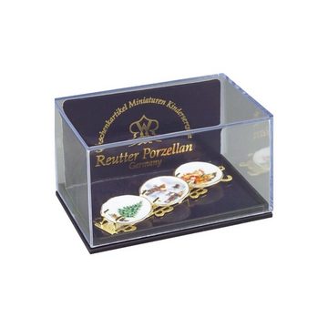 Reutter Porzellan Dekofigur 001.388/6 - Tellerregal "Weihnachten", Miniatur
