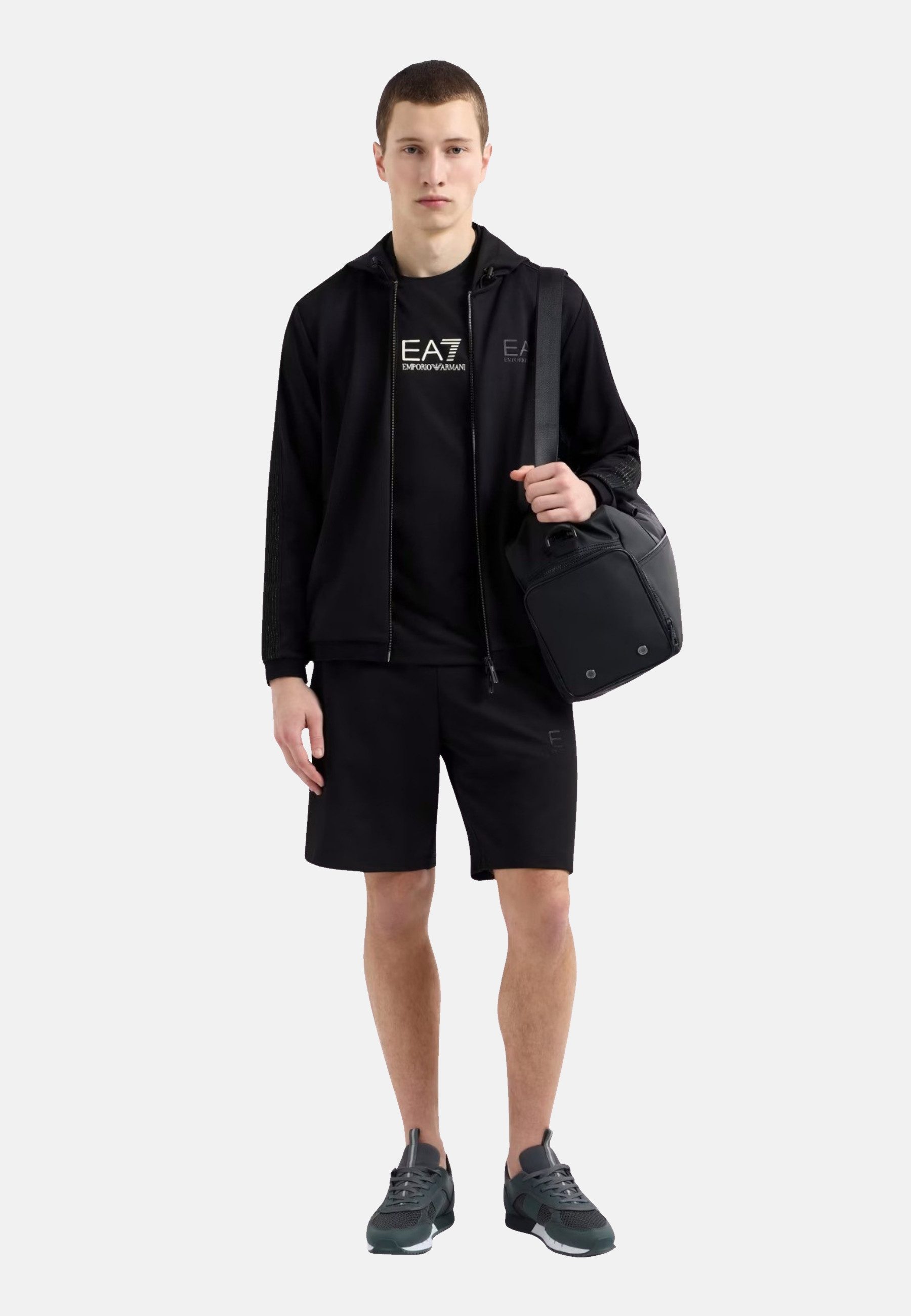 Emporio Armani Kapuzensweatjacke Jacke Gold Label Kapuzenjacke (1-tlg)