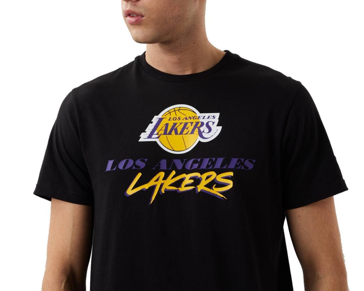 Script Era Lakers New Los Angeles T-Shirt NBA T-Shirt Era New