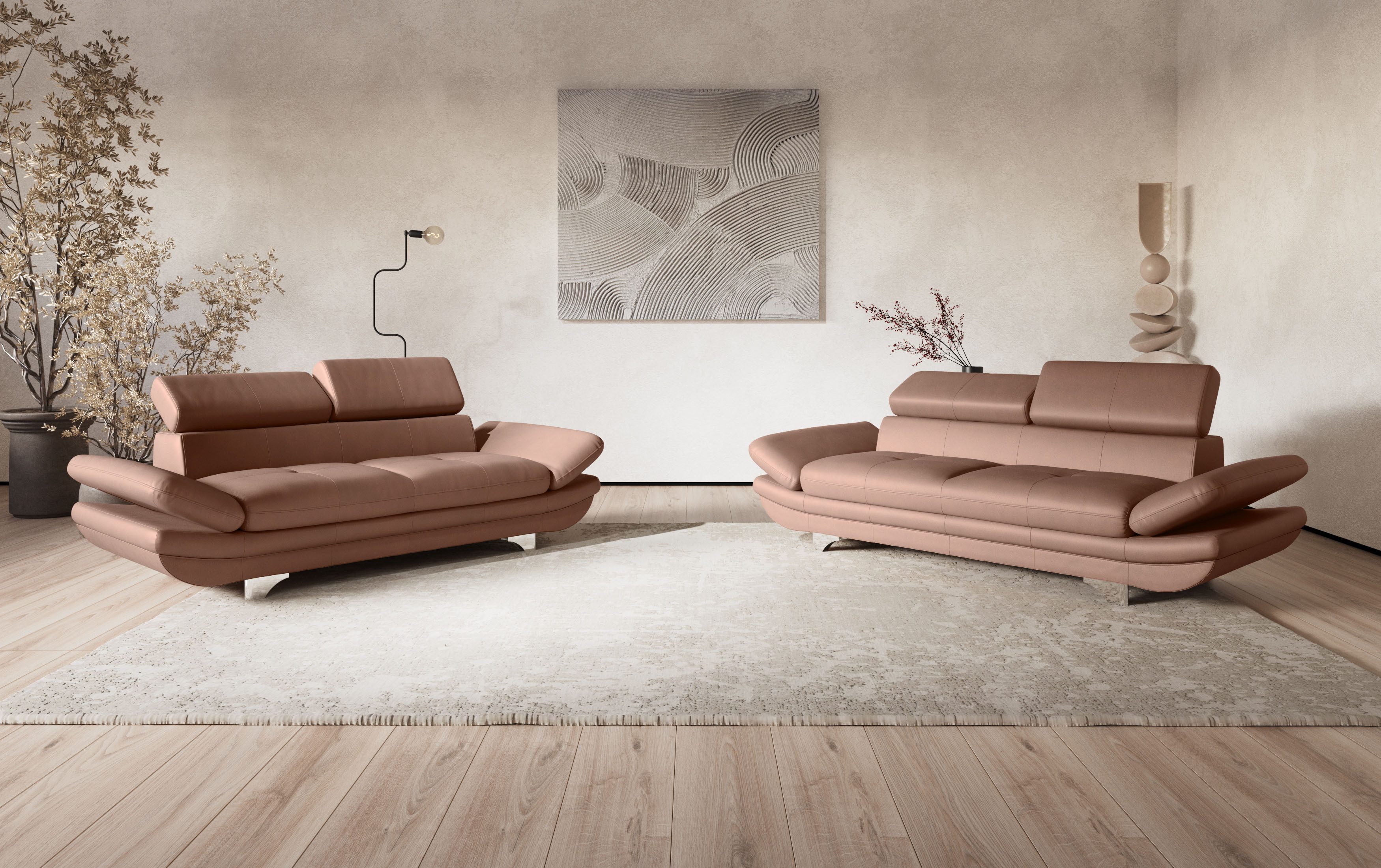 COTTA 2-Sitzer Enterprise, Big-Sofa, mit Armteilverstellung günstig online kaufen