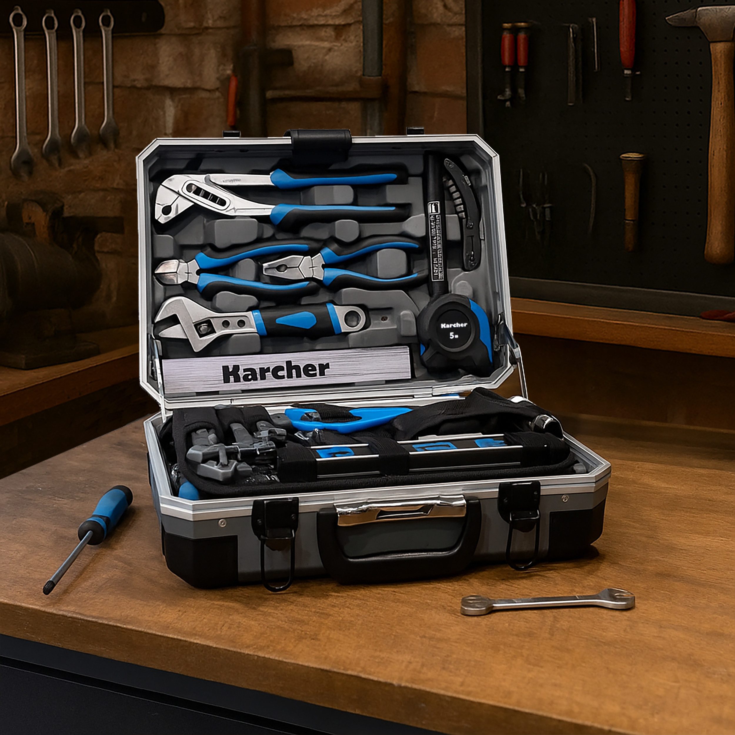 Karcher Werkzeugset 114-teilig, (114-tlg), Chrom Vanadium & Karbonstahl, im günstig online kaufen