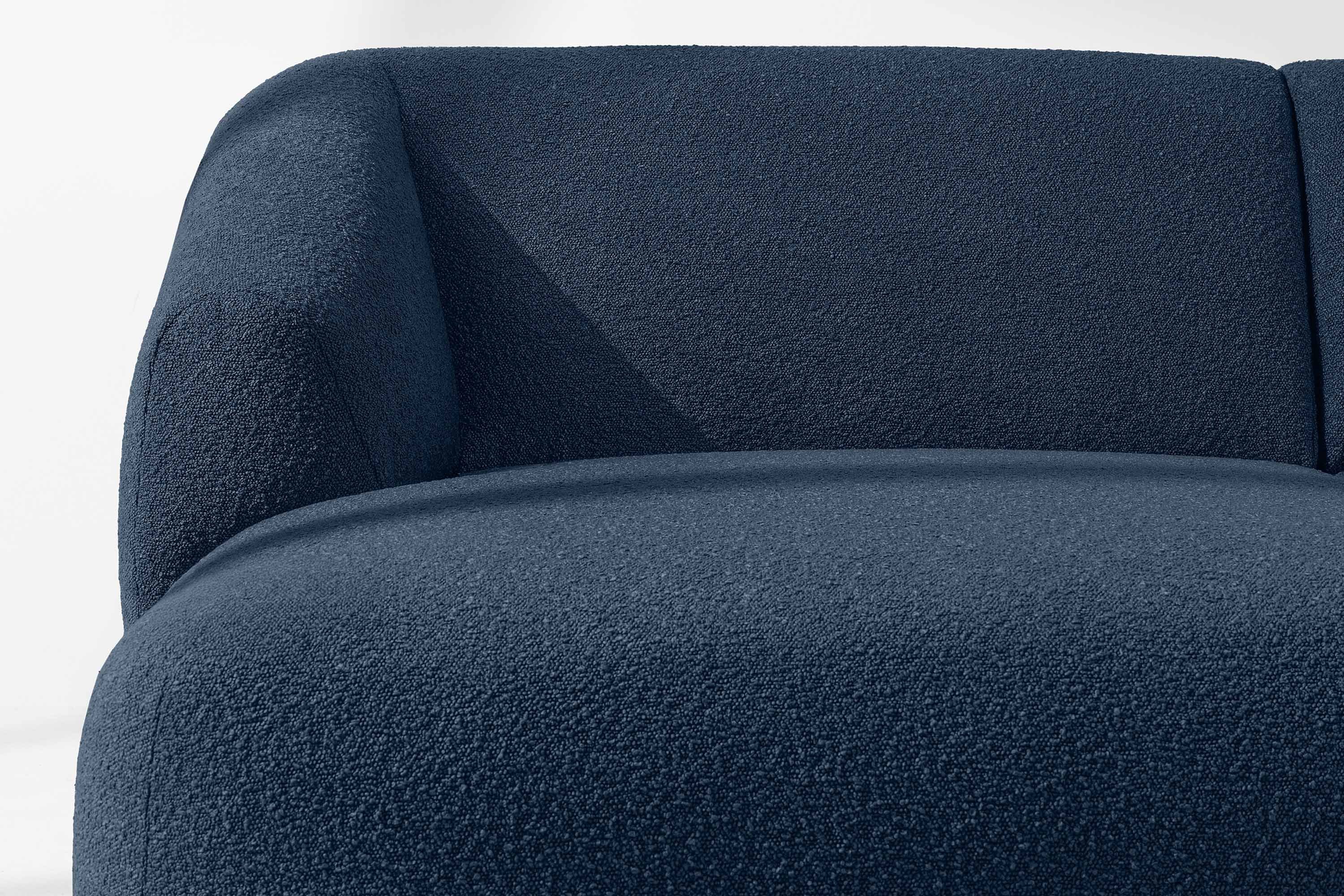 KONSIMO® Ecksofa VIRA Premiumqualität aus EU, mit Armlehnen, links Ecksofa, Modern/Japandi, superstabiler Massivholzgestell, Wellenunterfederung