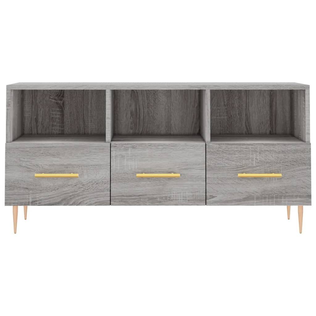 Holzwerkstoff 102x36x50 TV-Schrank (1-St) cm Grau TV-Schrank vidaXL Sonoma