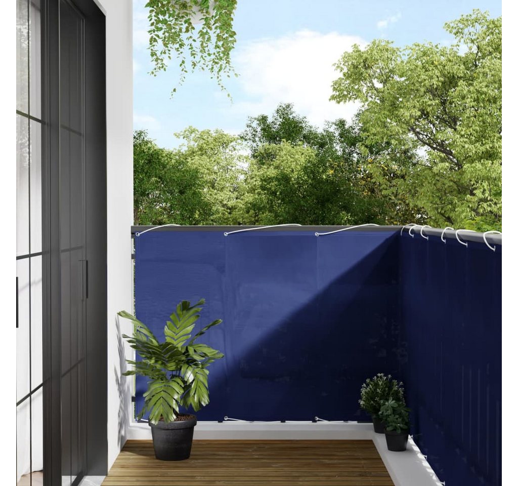 Thumbnail - furnicato Balkonsichtschutz Balkon-Sichtschutz Blau 120x800 cm 100 % Polyester-Oxford (1-St)