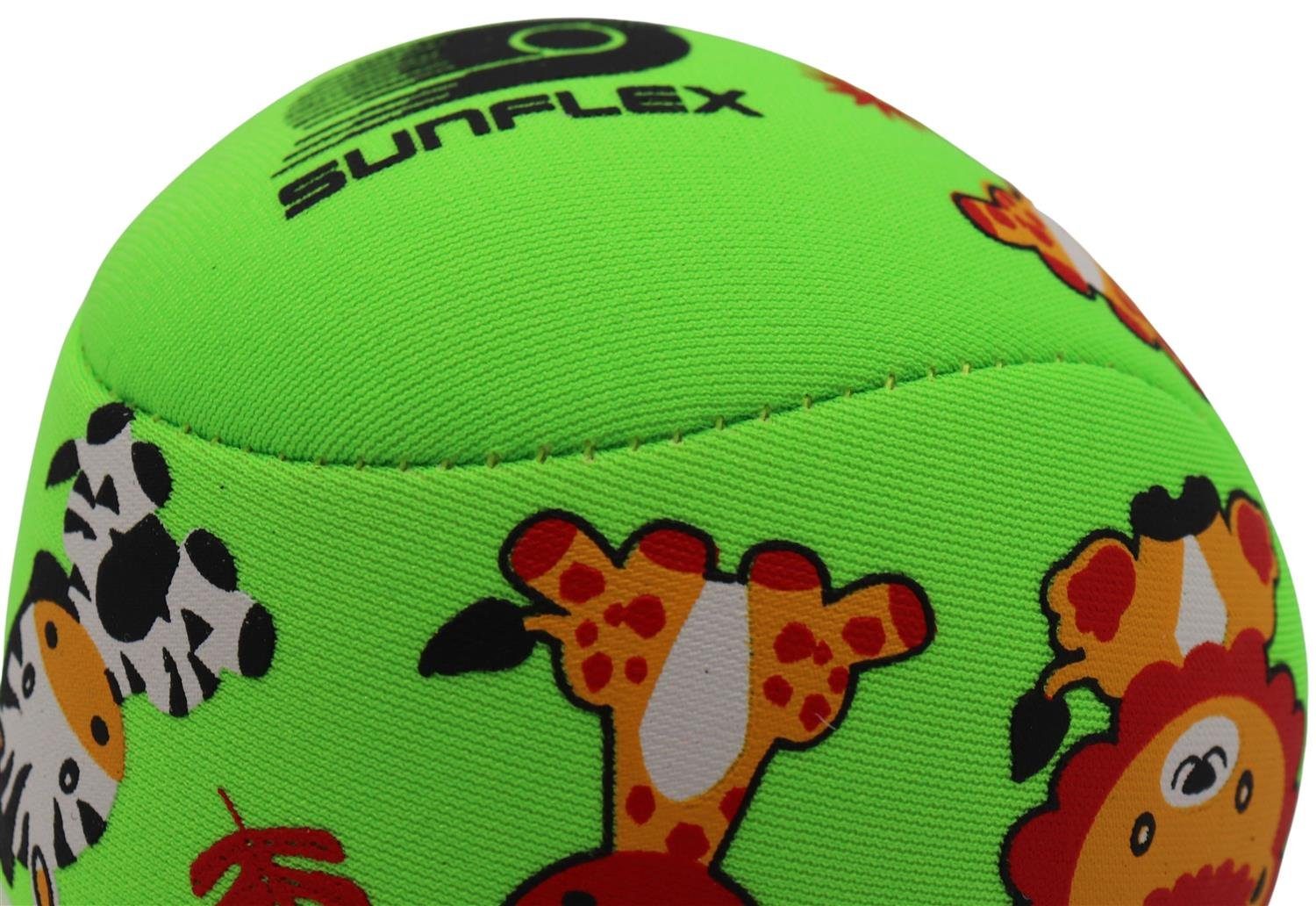 Sunflex Softball Youngster Neopren Softball Jungle, Beachball Strandball Wasserball Funball Kindgerecht Neopren Ball