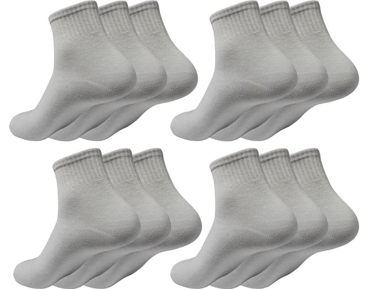 EloModa Basicsocken 12 Paar Socken halbhoch günstig online kaufen