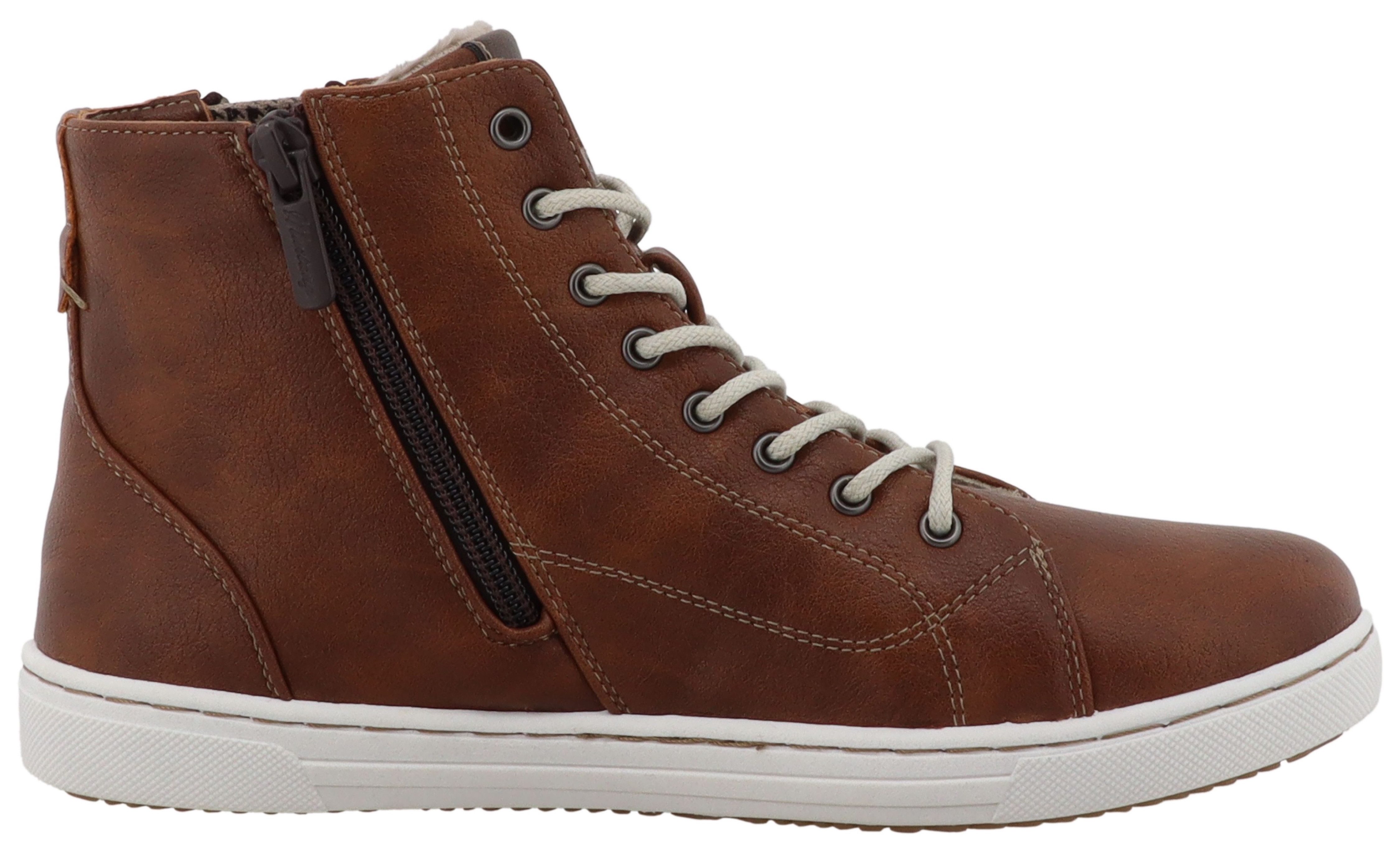 Mustang Shoes Tuala Winterstiefelette Schnürboots mit Reißverschluss