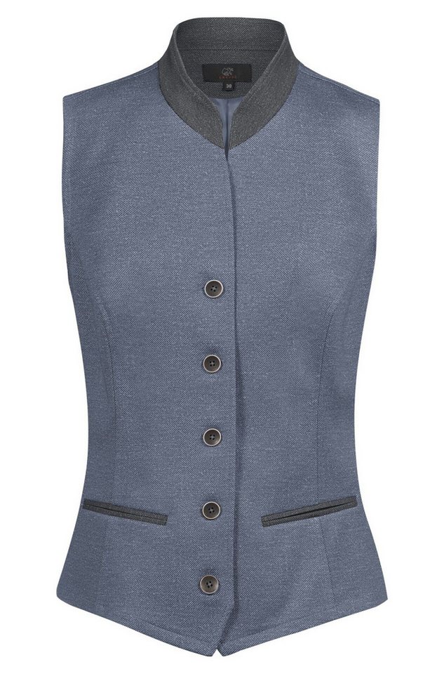 GREIFF Jerseyweste Greiff Corporate LANDHAUS Damen Jerseyweste Regular-Fit Blau/Grau