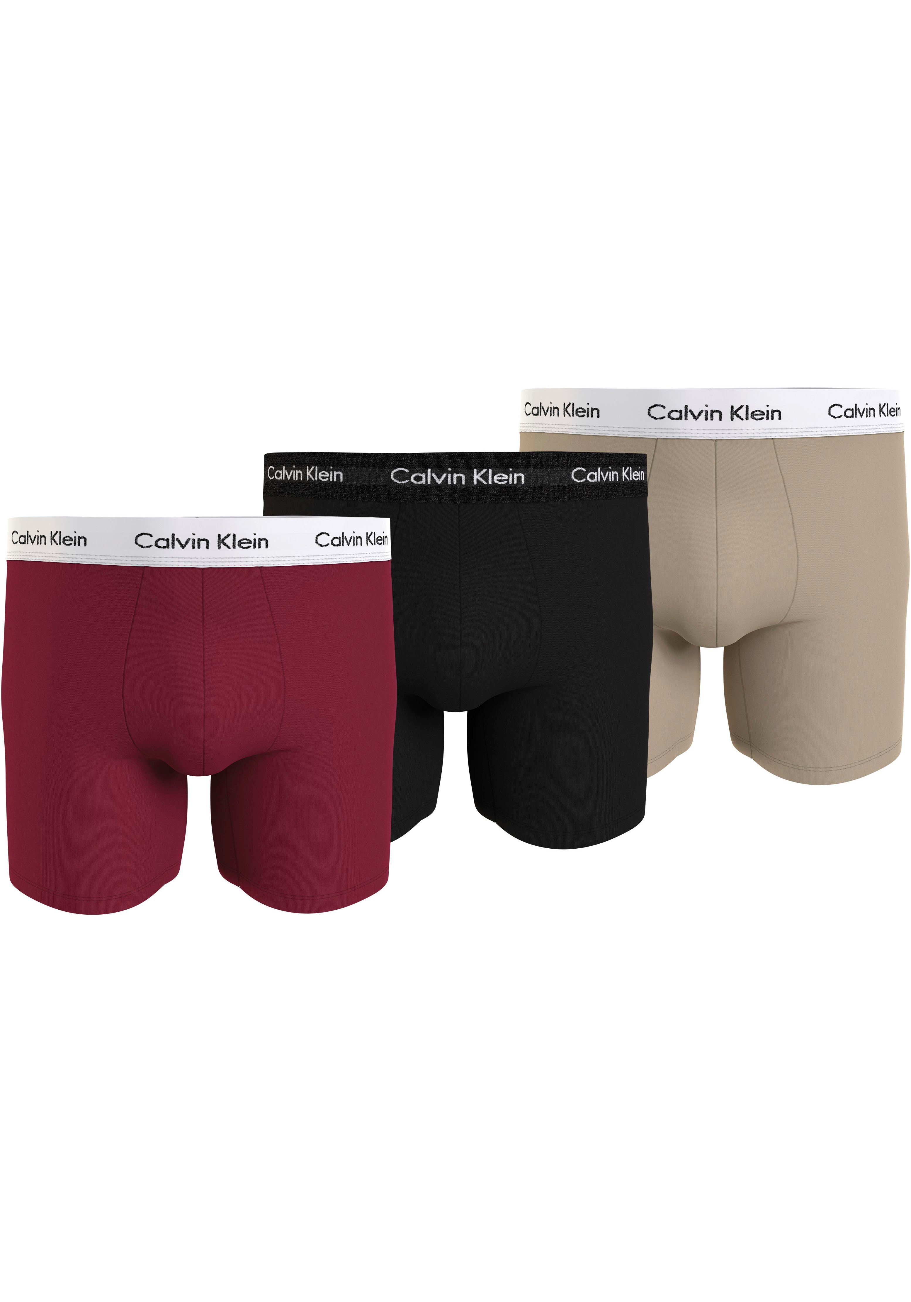 Calvin Klein Underwear Boxershorts BOXER BRIEF 3PK (Packung, 3-St., 3er-Pack) mit Logo-Elastikbund