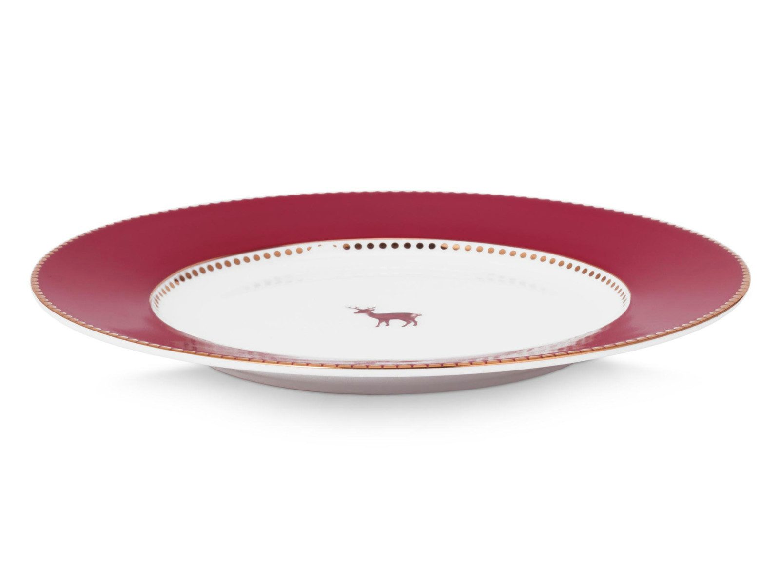 PiP Studio Teller Love Birds Teller dunkelrot 21cm