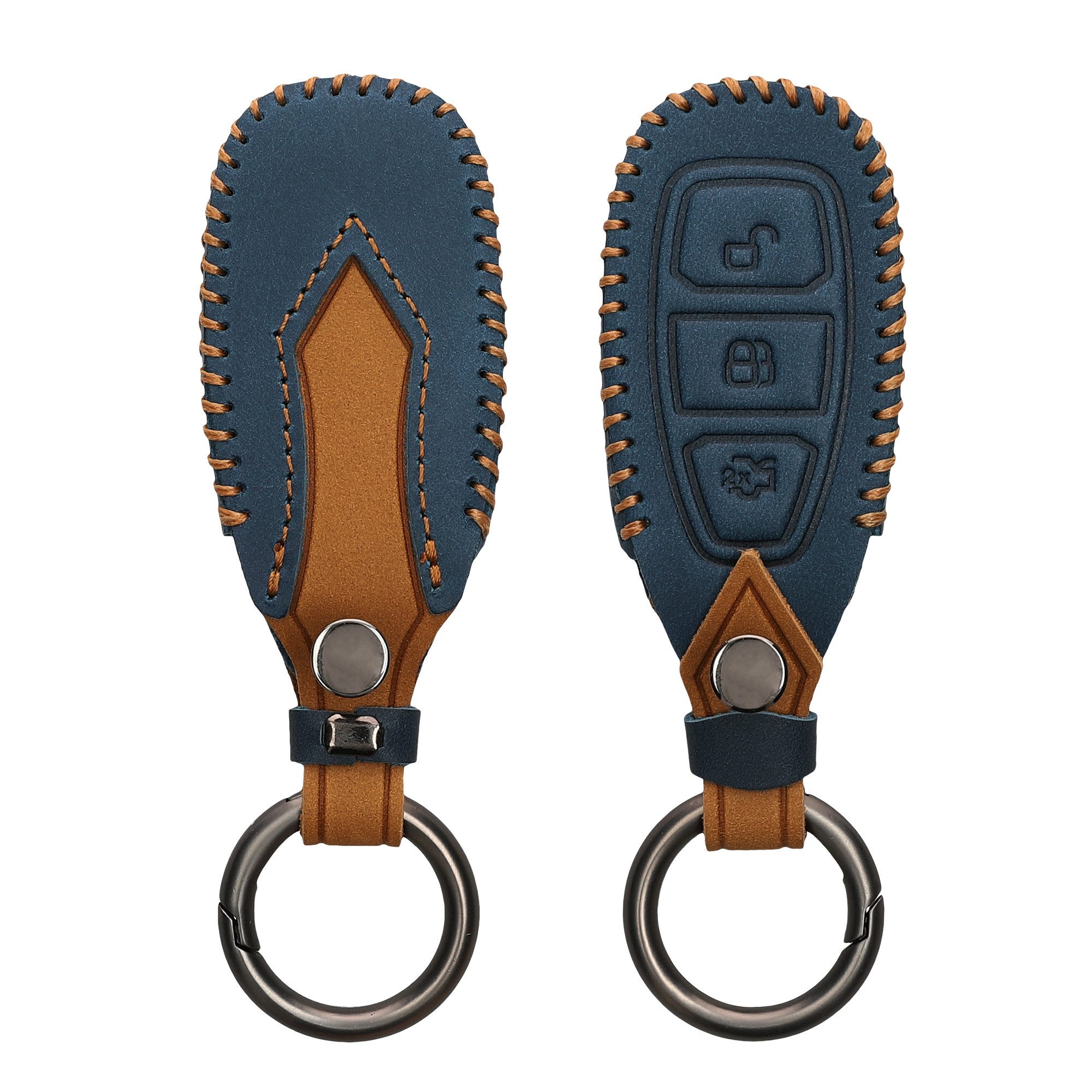 kwmobile Schlüsseltasche Autoschlüssel Kunstleder Hülle für Ford (1-tlg), S günstig online kaufen