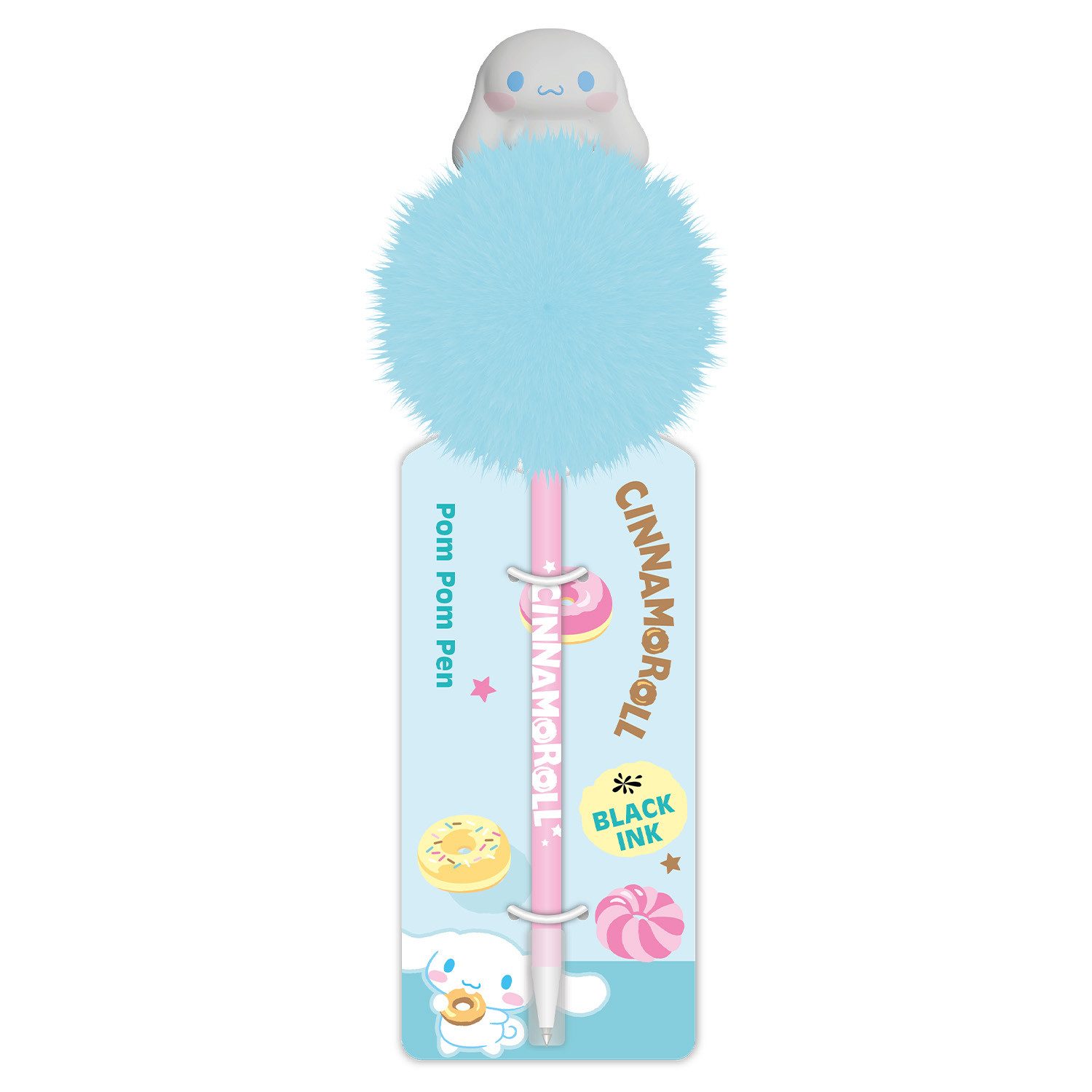 Blue Sky Designs Tintenfeinschreiber Sanrio Cinnamoroll - Stift Pom Pom