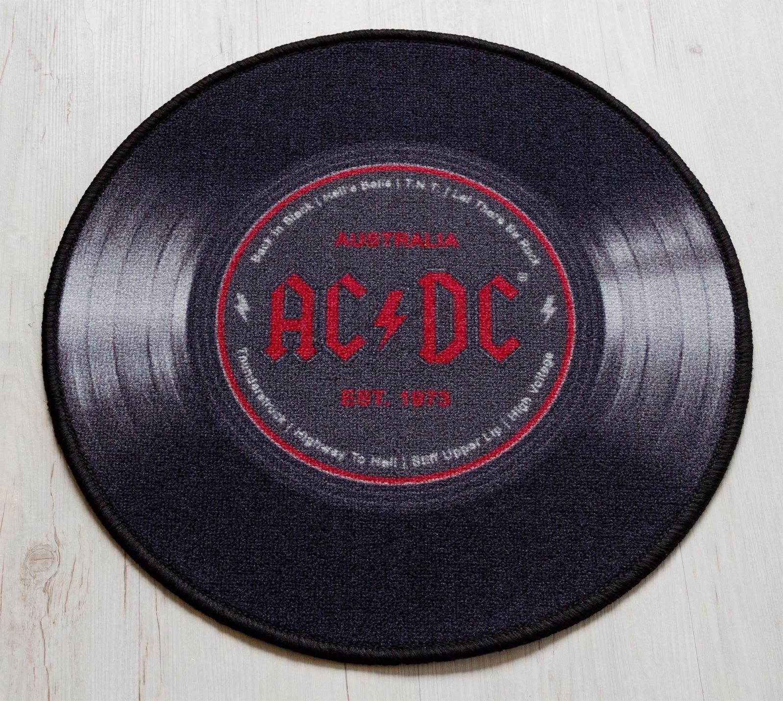 Rockbites, AC/DC Höhe: - mm 3 Teppich Teppich Rund, cm, Schallplatten 50