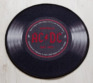 Teppich AC/DC - Schallplatten Teppich 50 cm, Rockbites, Rund, Höhe: 3 mm