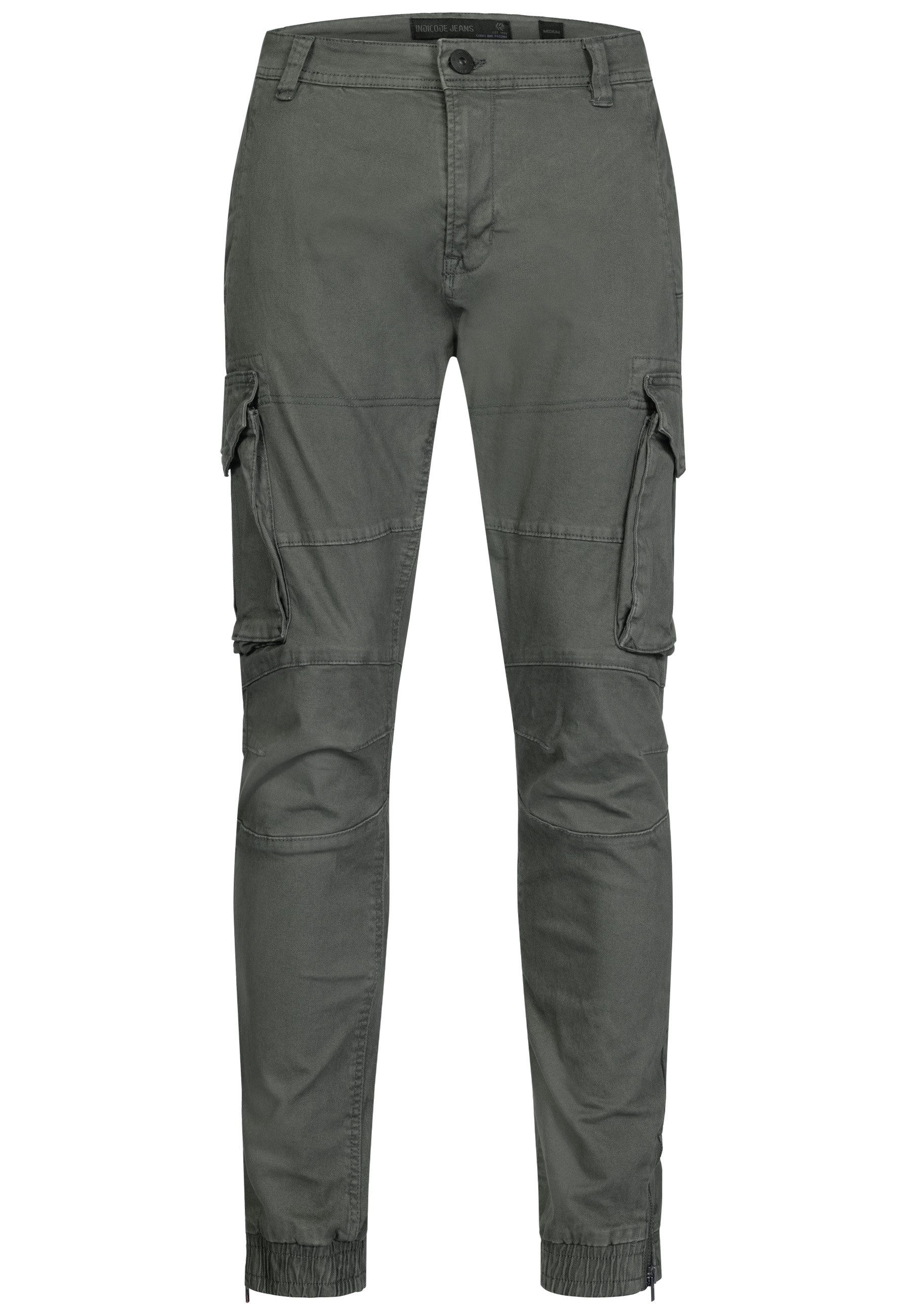 Indicode Cargohose Herren Alex Cargo Hose Herrenhose mit 6 praktischen Tasc günstig online kaufen