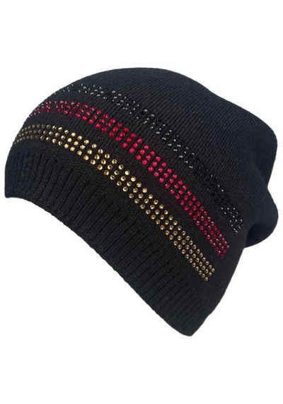 Capelli New York Strickmütze Fan-Mütze Deutschland EM / WM mit Glitzersteinen