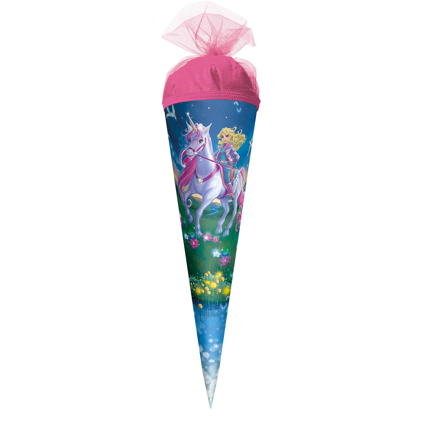 Roth Schultüte Roth Motiv-Schultüte, Magische Einhornreiterin, 22 cm, Verschluss