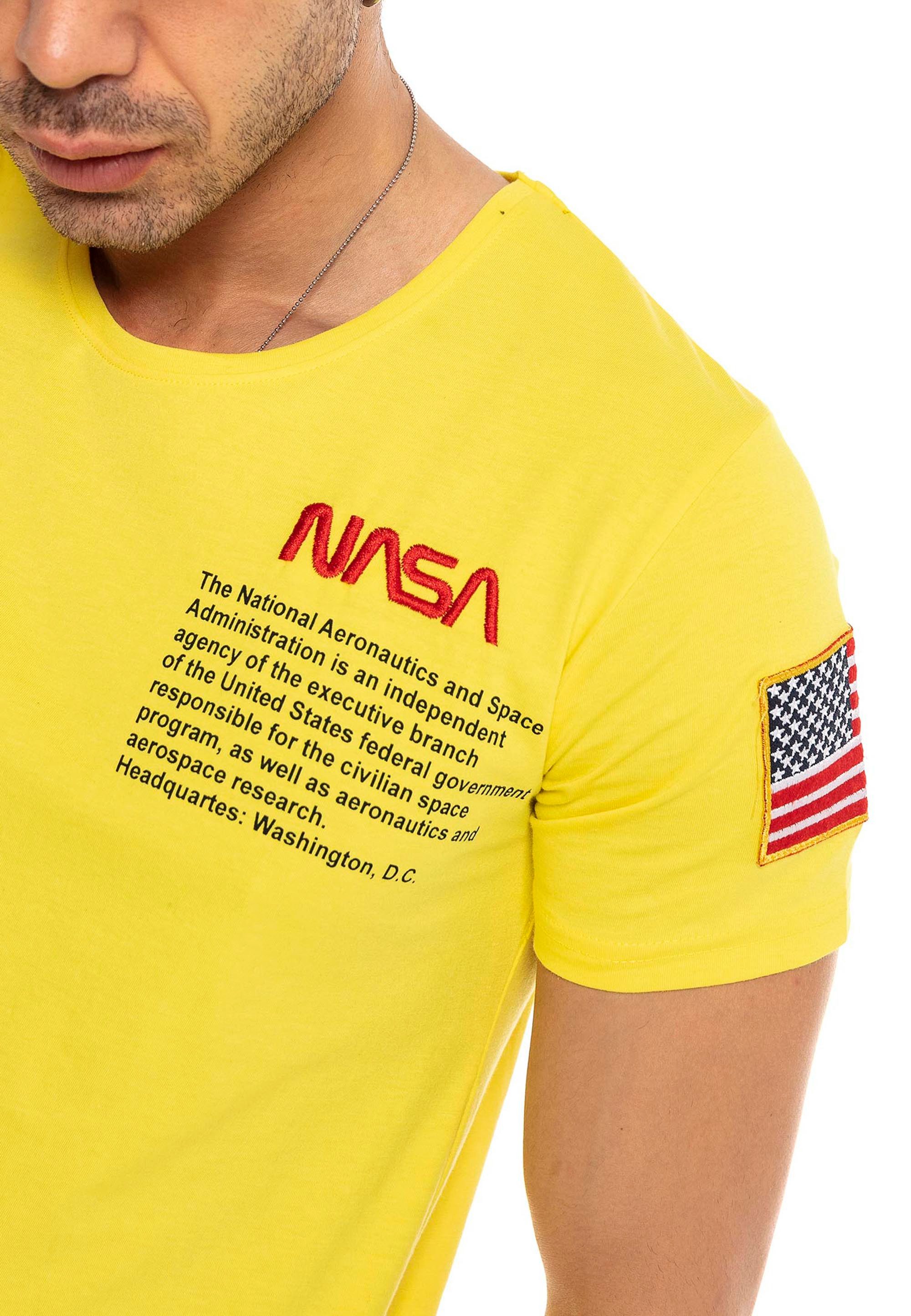 RedBridge T-Shirt mit Brustprint – Rundhals, günstig online kaufen