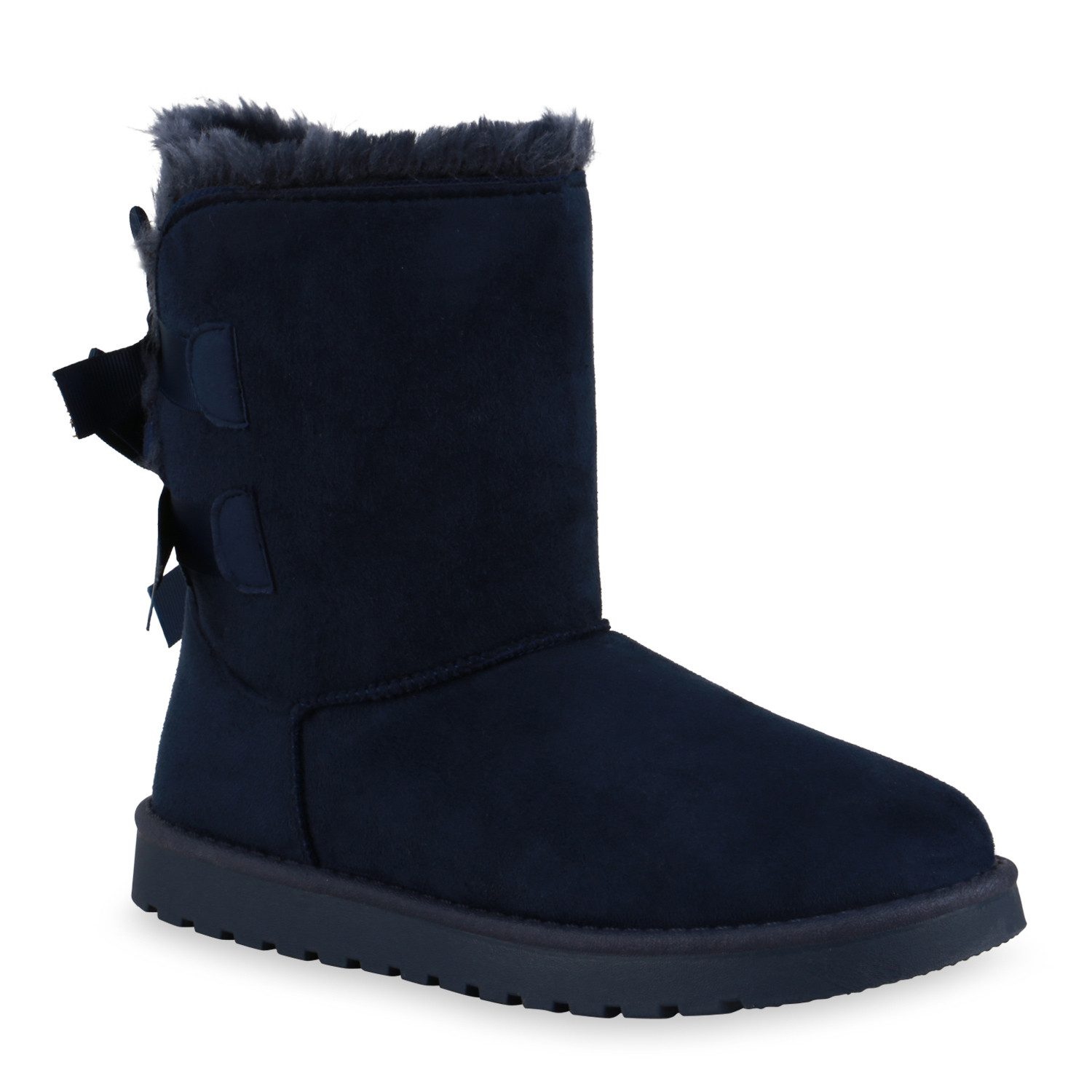 VAN HILL 832508 Schlupfboots Damen Warm Gefütterte Schlupfstiefeletten Kuns günstig online kaufen