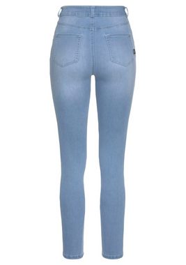 Arizona Skinny-fit-Jeans Ultra Stretch High Waist mit durchgehender Knopfleiste