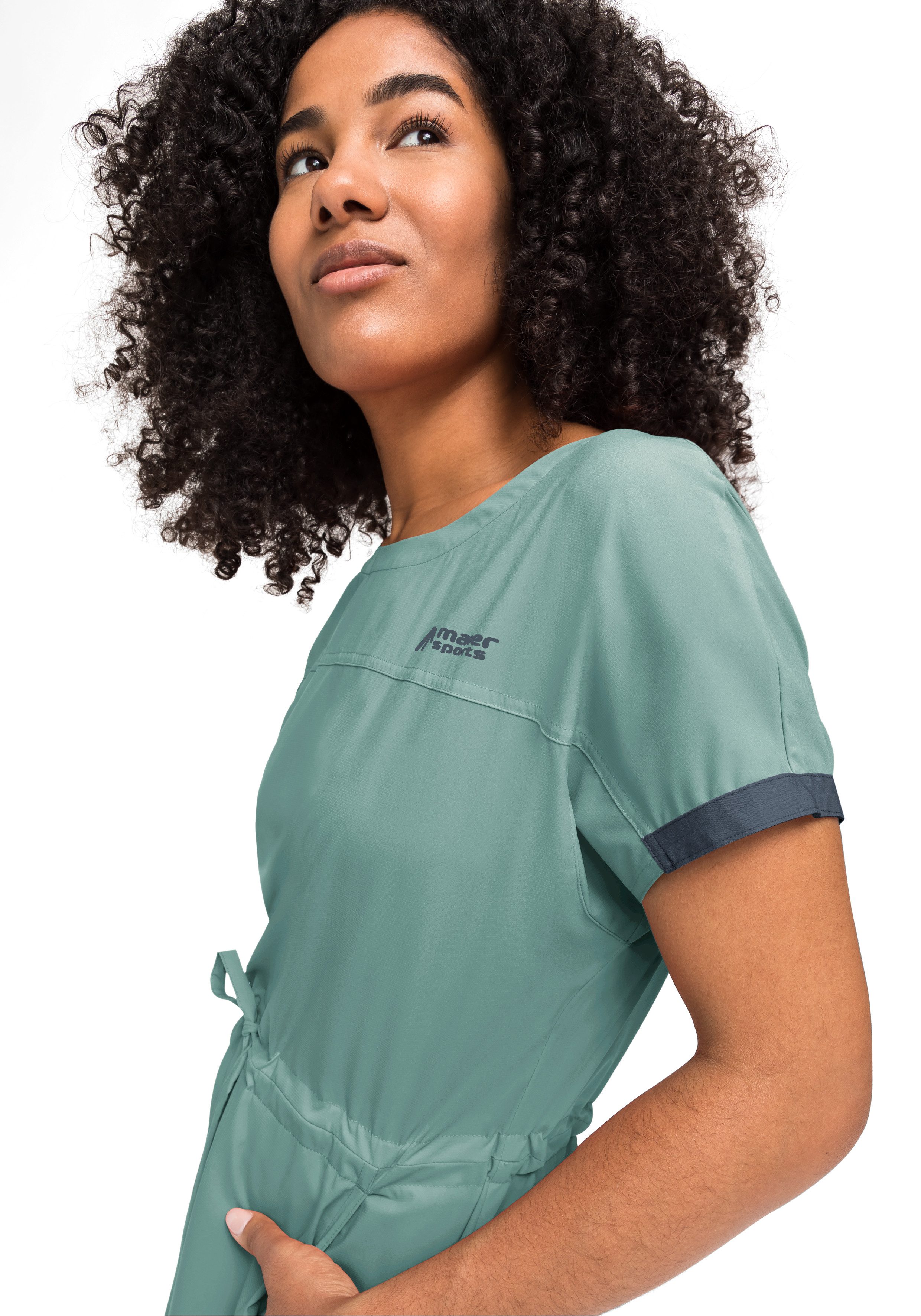 Maier Sports Midikleid Fortunit Dress 2 Damen Kleid, sportliches Outdoorkleid, atmungsaktiv wasserabweisend