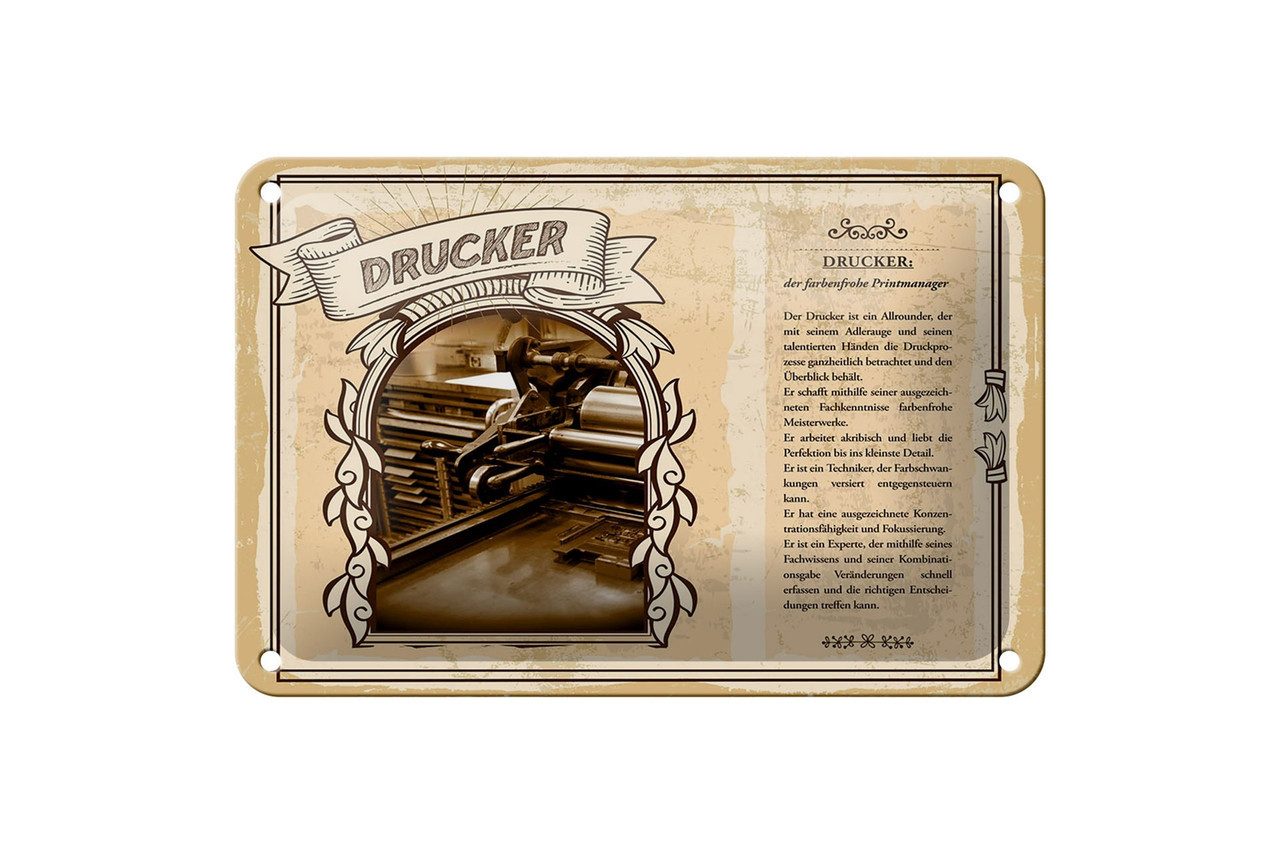 mrdeco Metallschild
