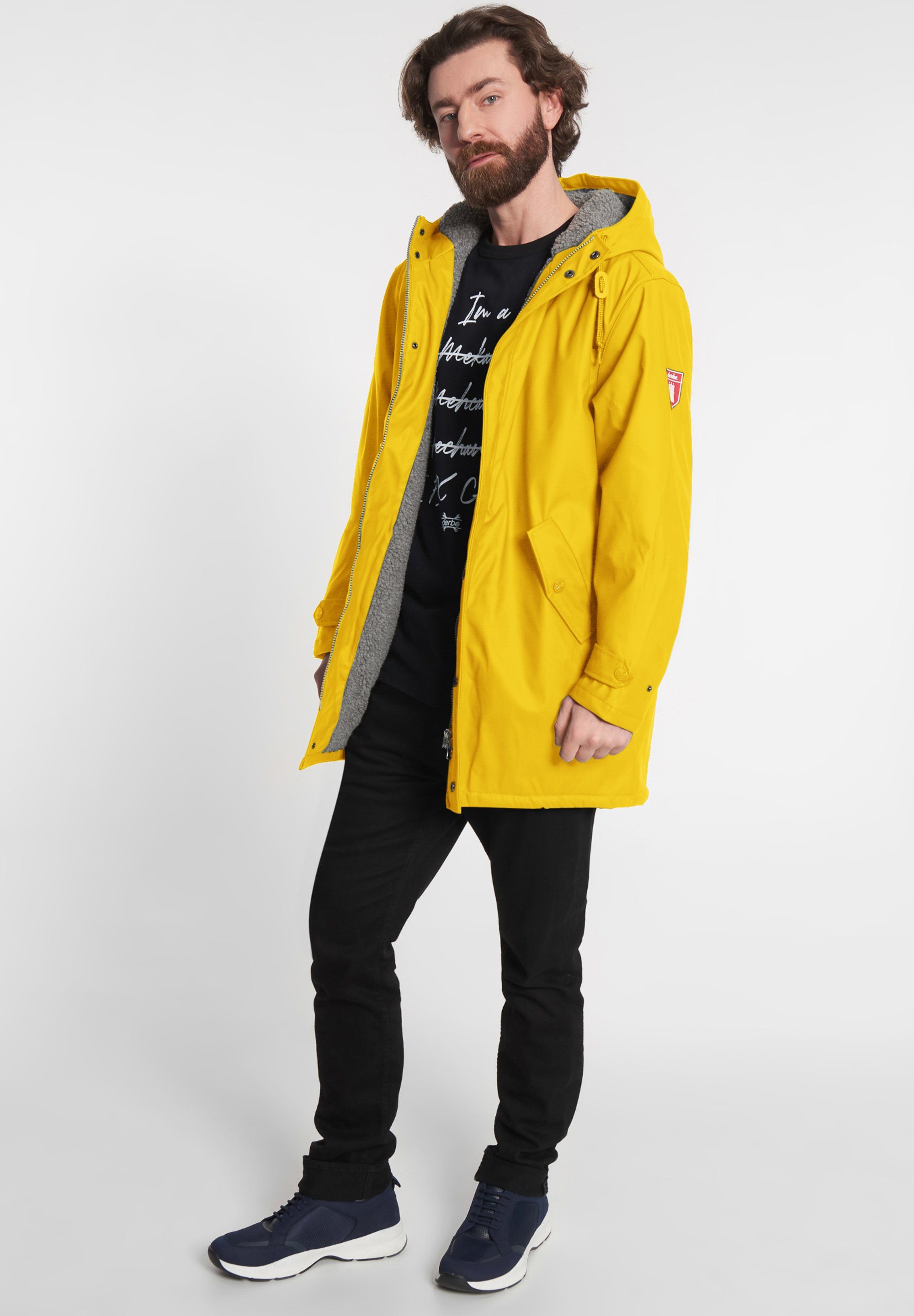 Derbe Regenjacke Trekholm wasserabweisend, Innentasche, PVC frei