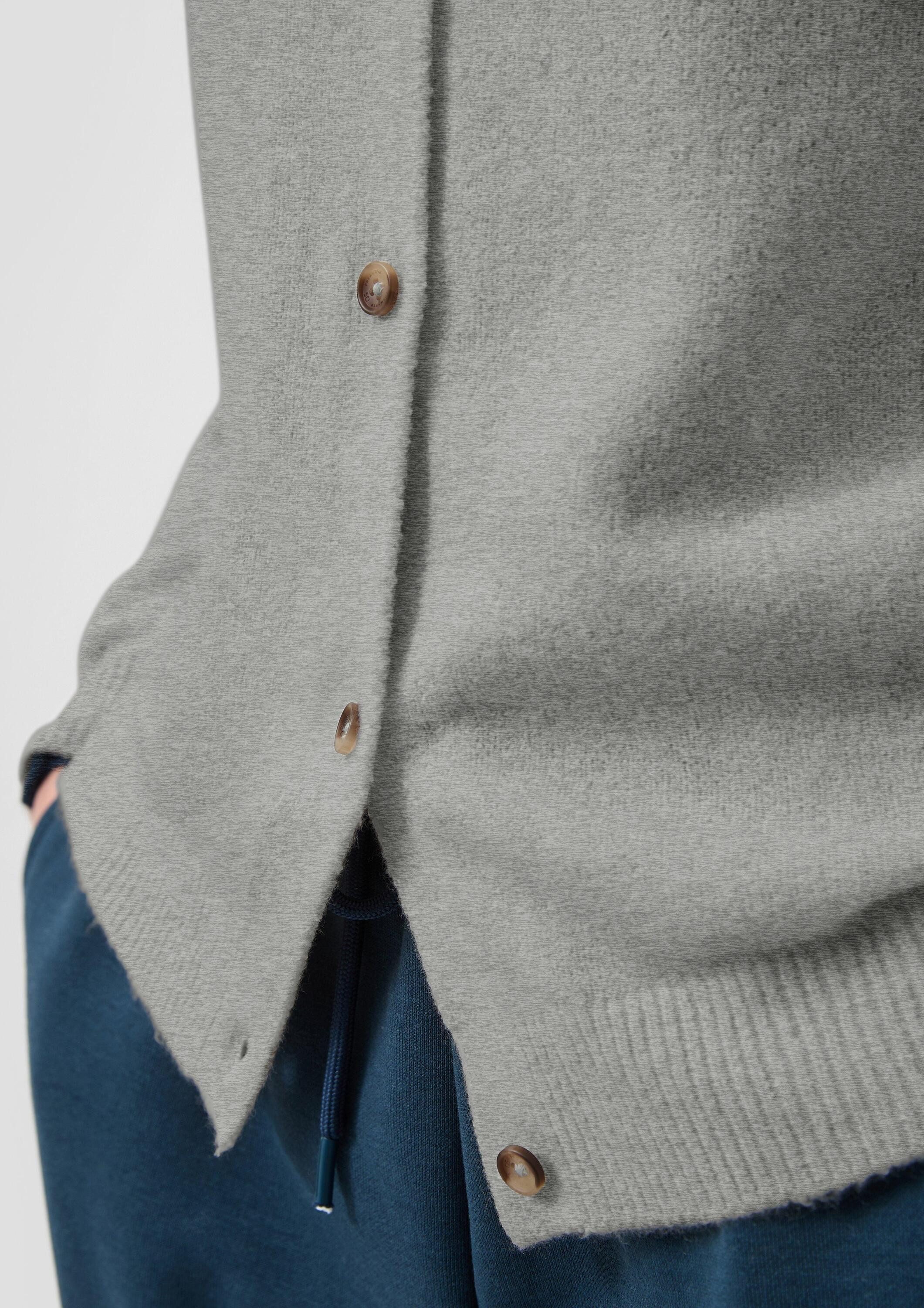 QS Cardigan Strickjacke Melierte Strickjacke
