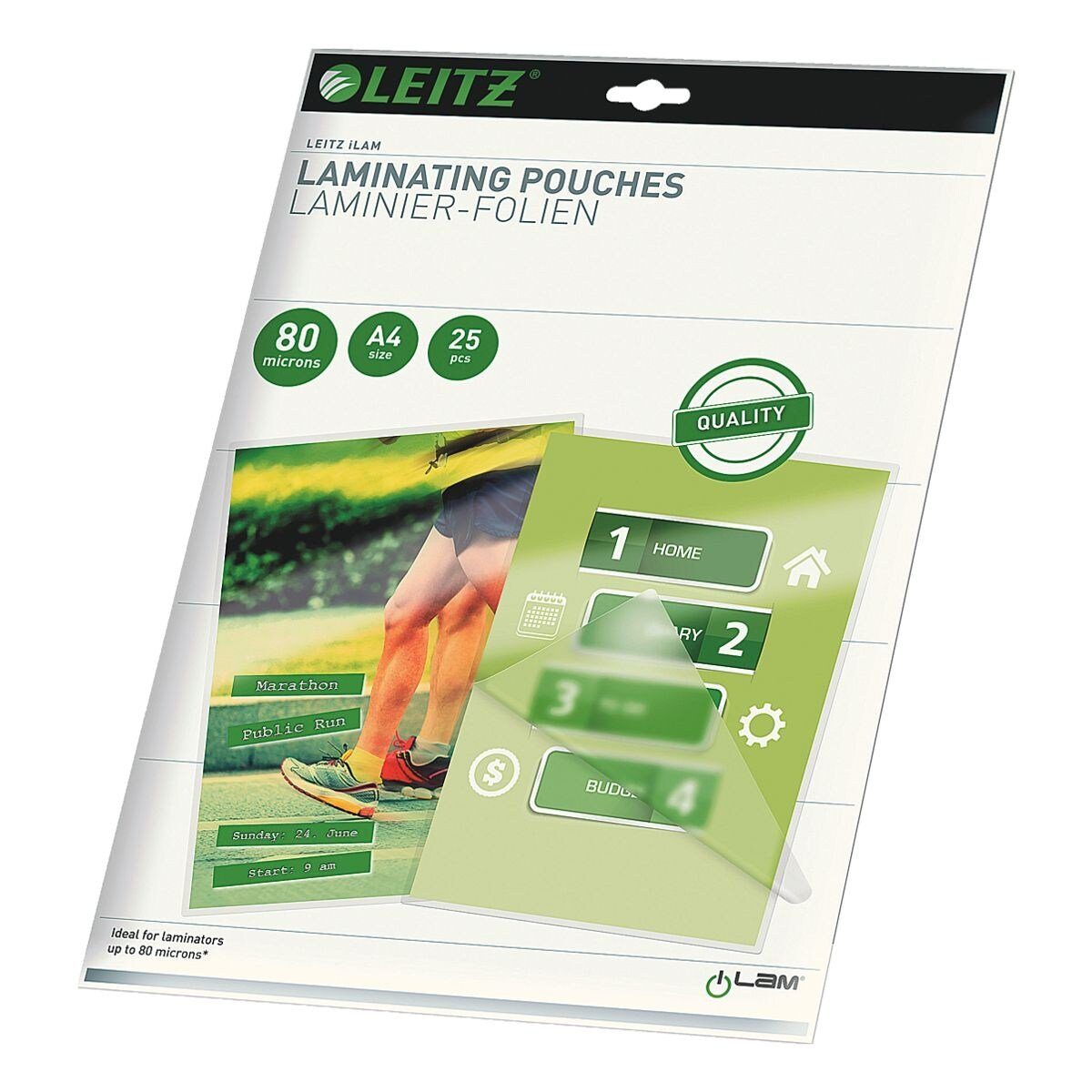 LEITZ Laminierfolie iLAM, A4, 80 mic, glänzend