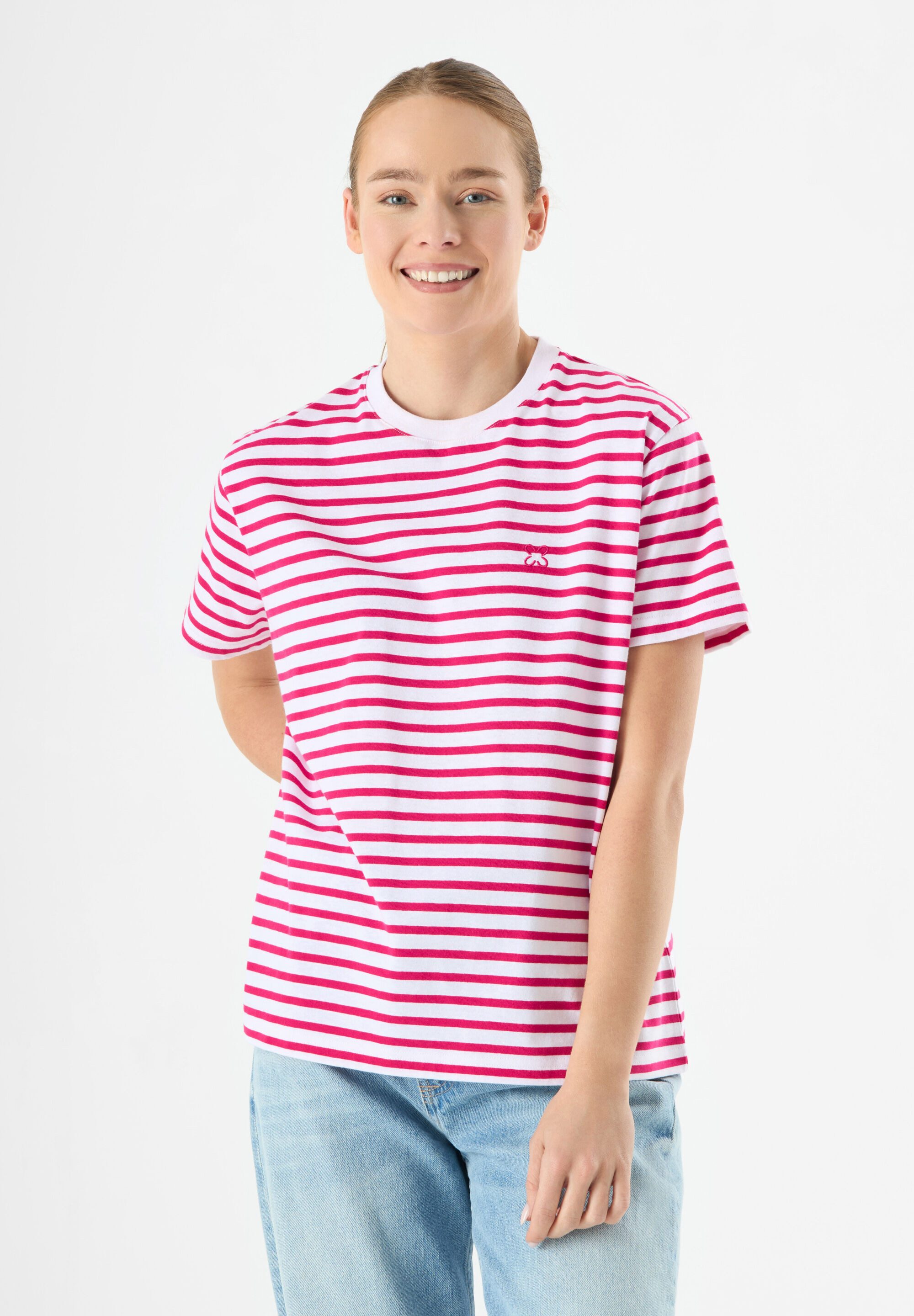 Codello Kurzarmshirt (1-tlg) mit Bretonstreifen günstig online kaufen