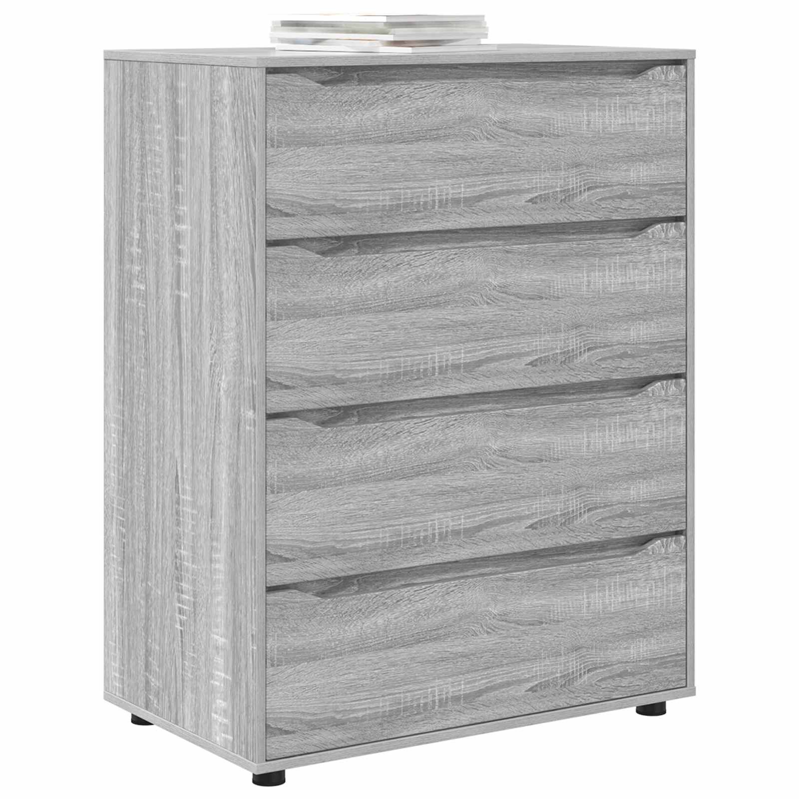 vidaXL Schranksystem Stauraumschränke 80 x 48 x 105 cm Holzwerkstoff Sonoma-Grau (1-St)