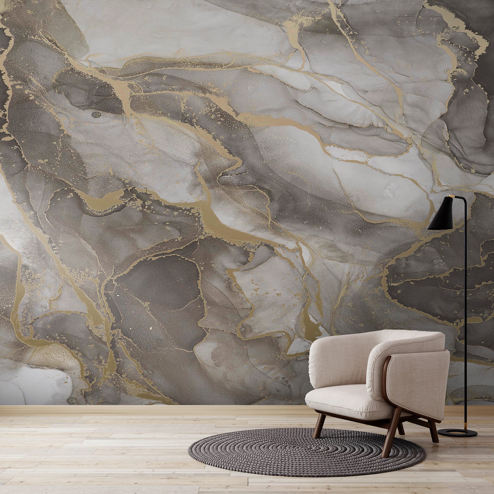 Superfresco Easy Fototapete Marmor, glatt, Steinoptik, (1 St), Design Tapeten