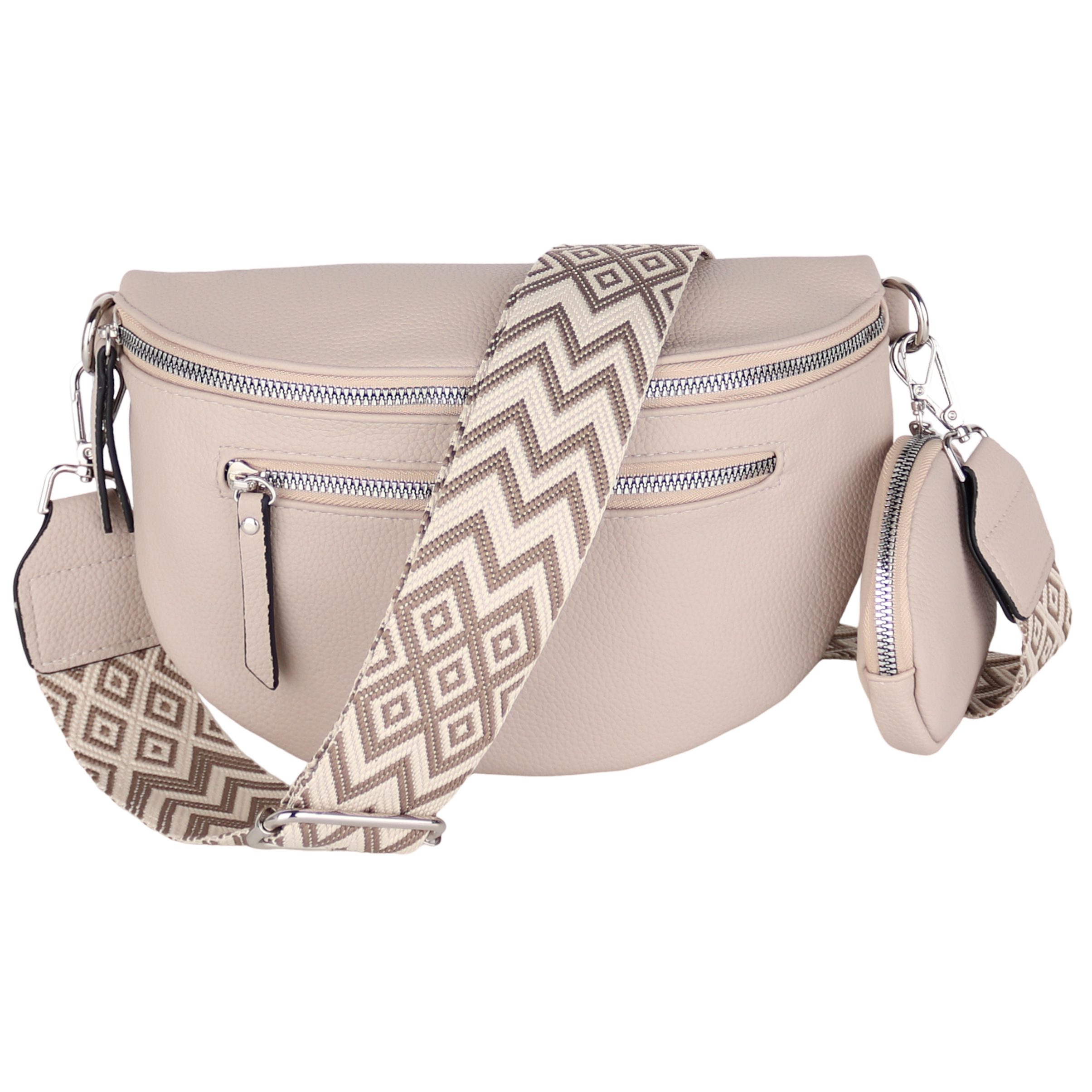 Bauchtasche Damen Taschen, Umhängetasche, Brusttasche, 27x19x9cm Veganes Leder