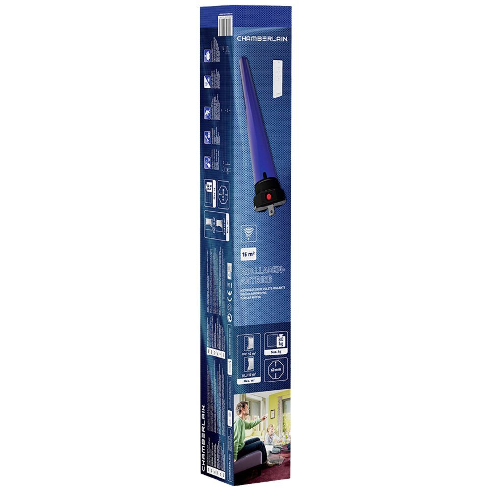 Chamberlain Markise Chamberlain RPD40ER-10 Funk-Rohrmotor-Set 60 mm 80 kg 275 W 40 Nm