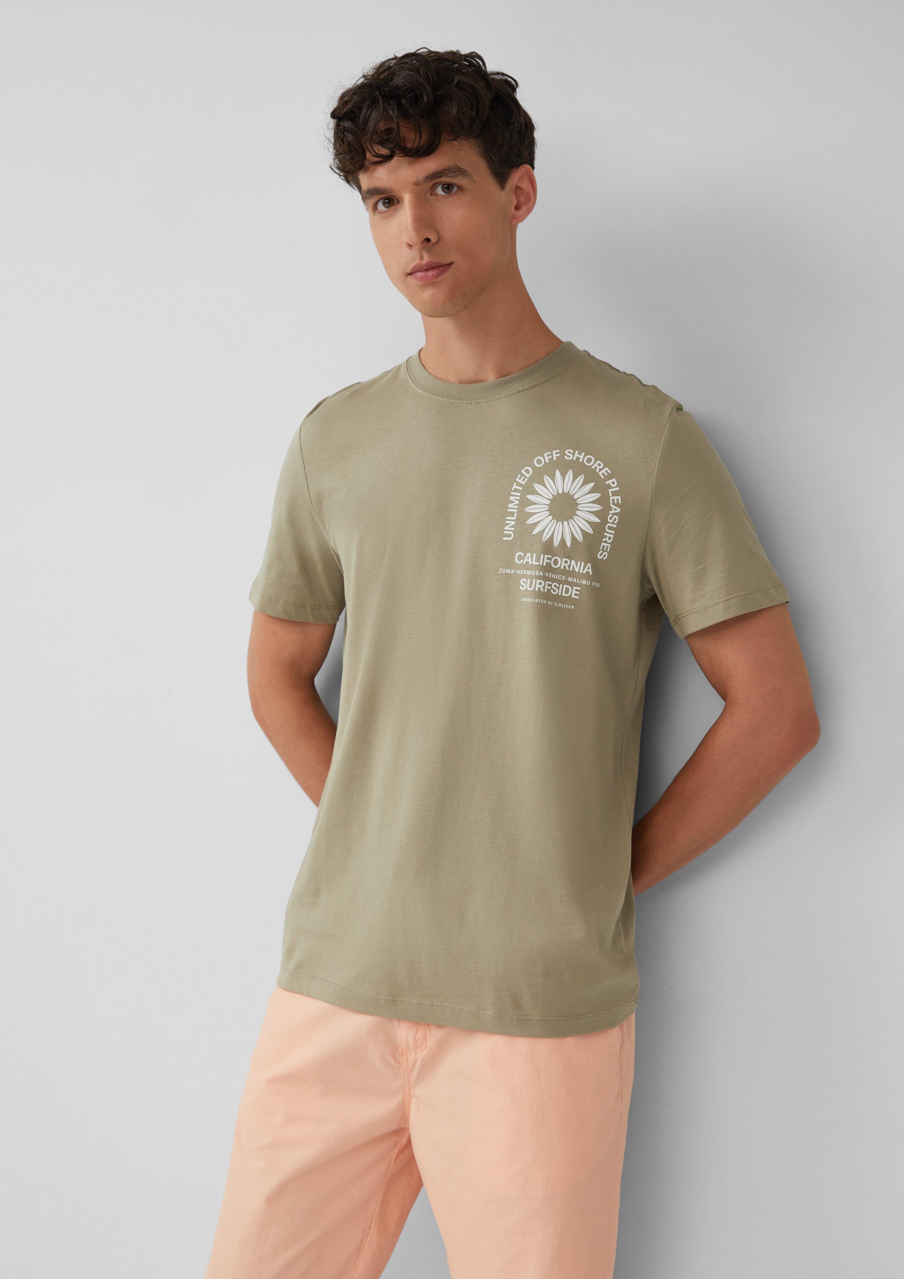 s.Oliver Kurzarmshirt T-Shirt mit Crew Neck günstig online kaufen