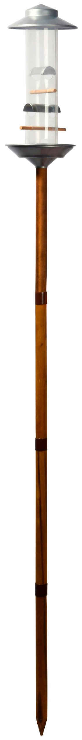 LUXUS-VOGELHAUS Futterspender, mit Standbein, BxTxH: 16,5x16,5x138 cm