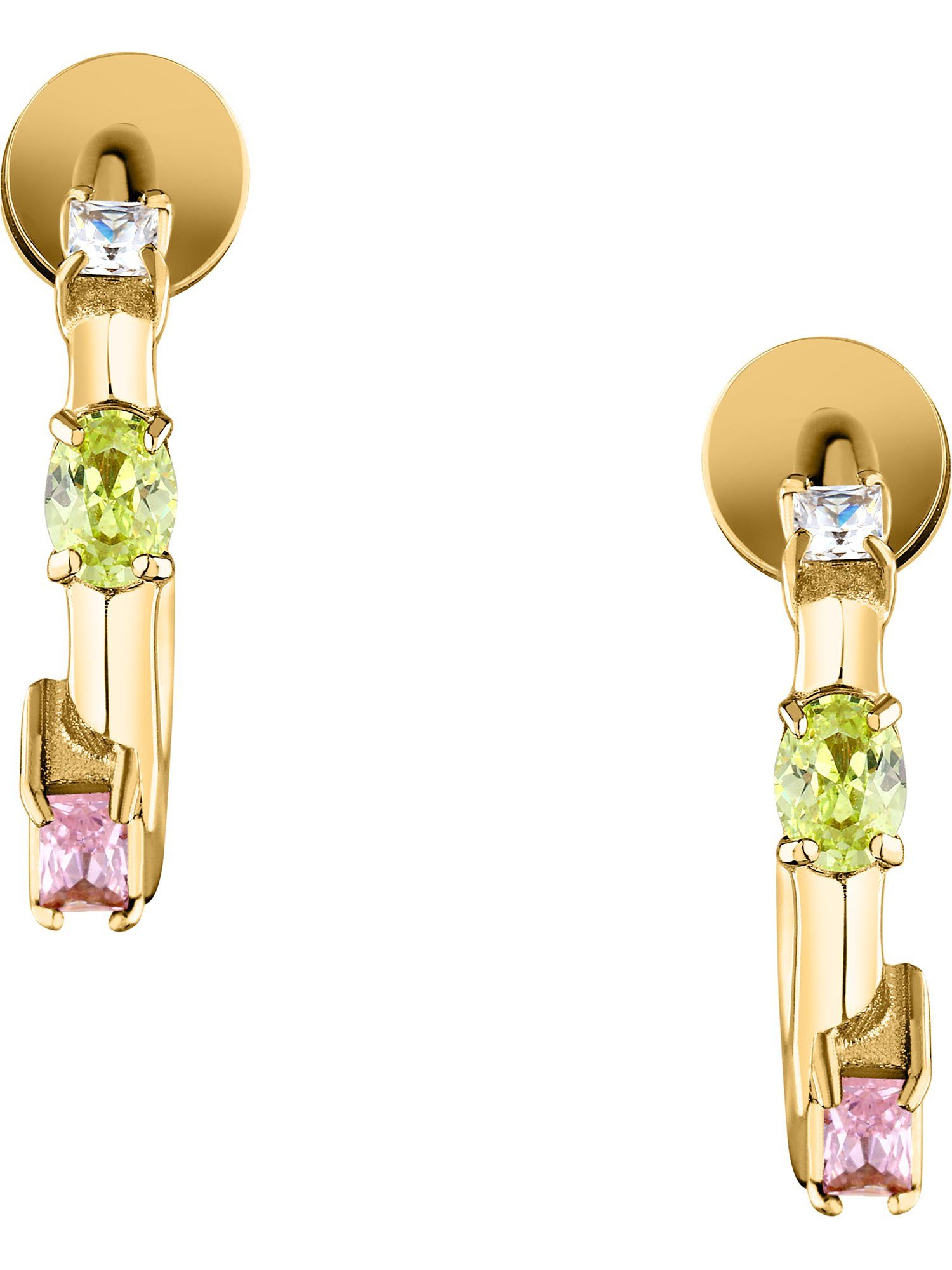 Esprit Paar Creolen ESPRIT Damen-Creolen Edelstahl, Farbstein 1 Zirkon (Paa günstig online kaufen