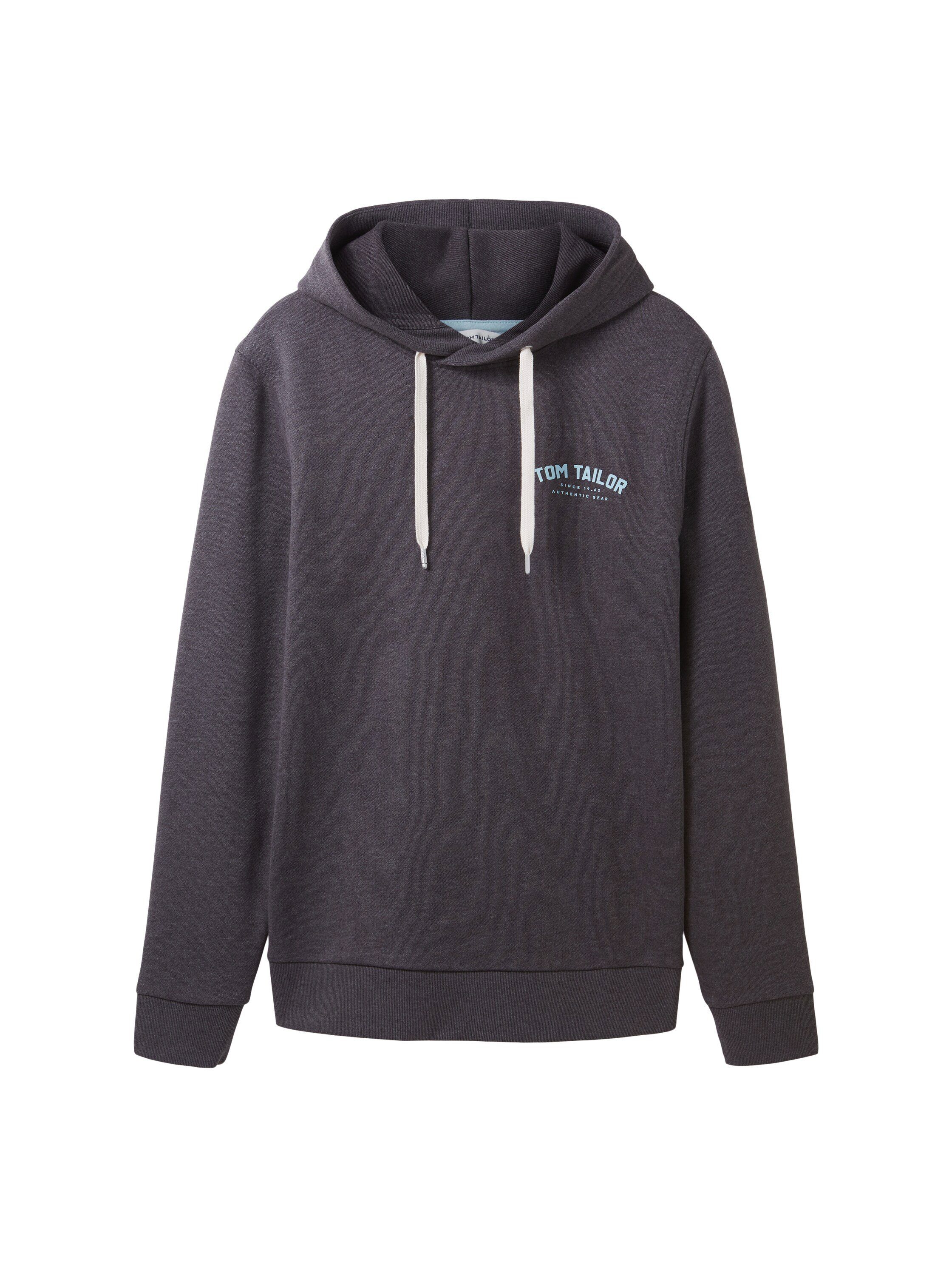 dark Sweatshirt TAILOR TOM großem mit grey Frontprint